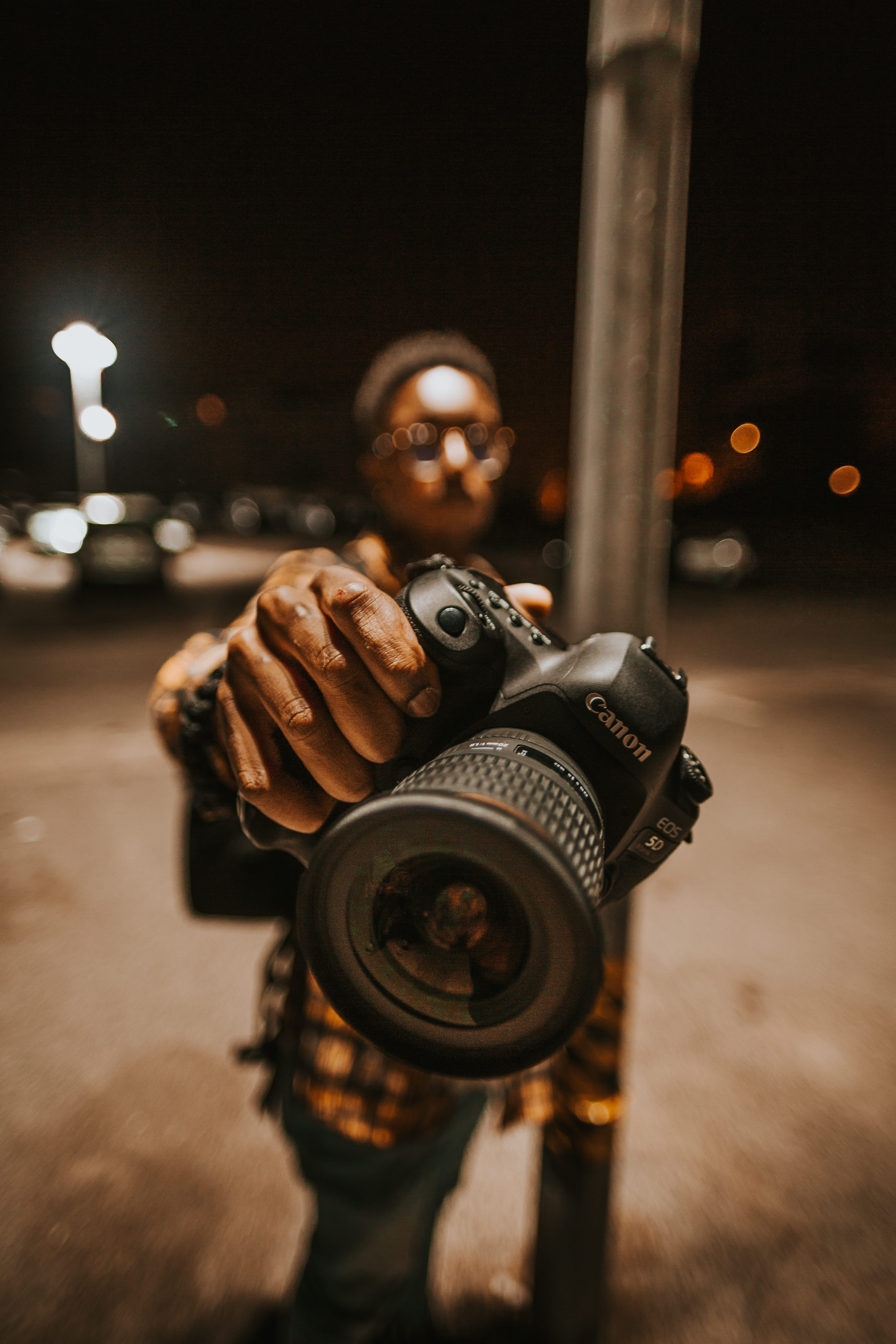edition, person, bokeh, photography themes, canon, lifestyles, holding, black, dslr, front view, canon camera, one person, 5K, lightroom, photographer, Phone HD Wallpaper