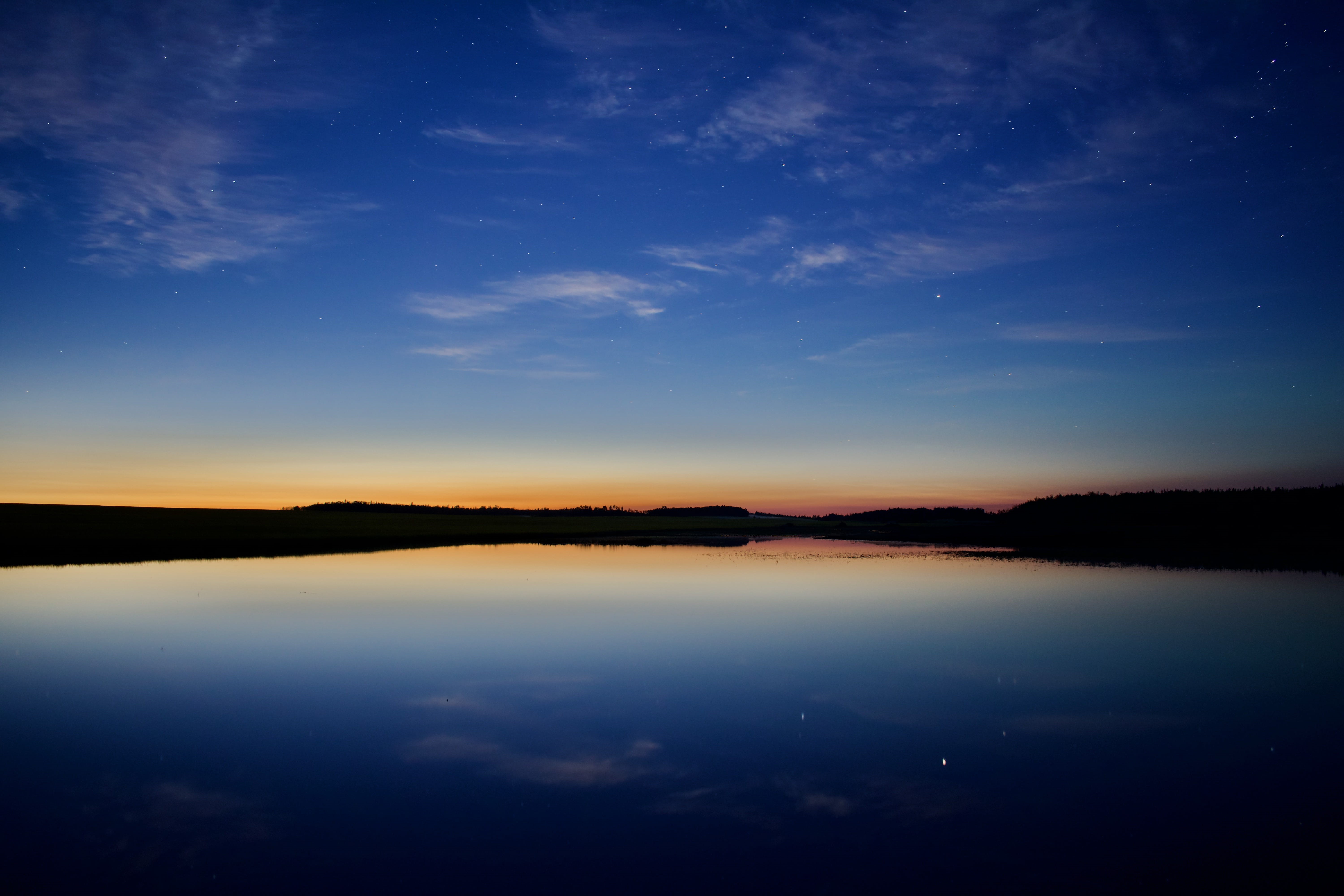 outdoors, astronomy, longexposure, canada, 5K, star - space, water, athabasca, blue, flood, night, nightsky, scenics - nature, tranquility, alberta, nightphotography, HD Wallpaper