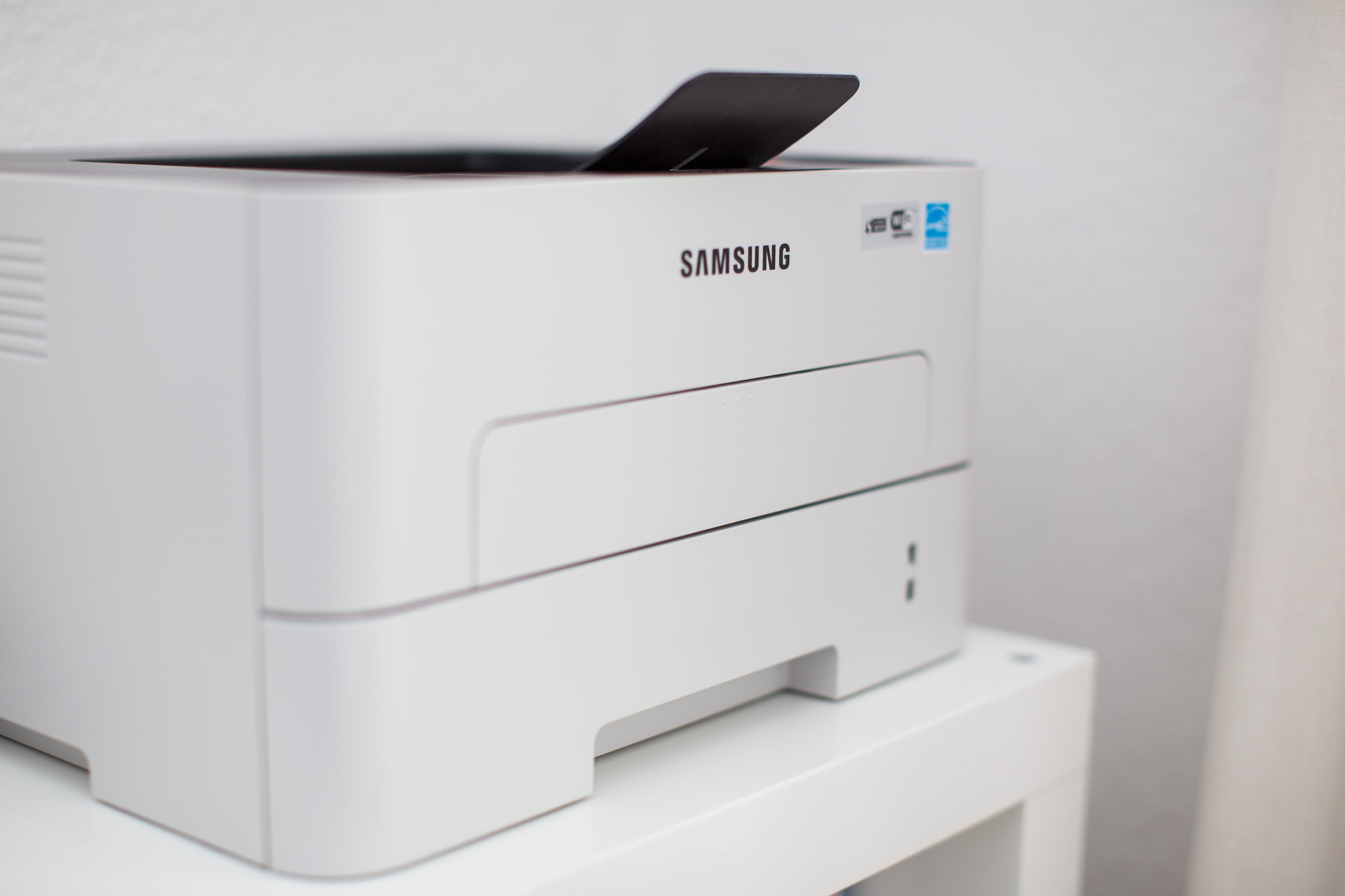 white color, electrical equipment, western script, metal, washing machine, still life, samsung, text, home, printer, household equipment, refrigerator, HD Wallpaper