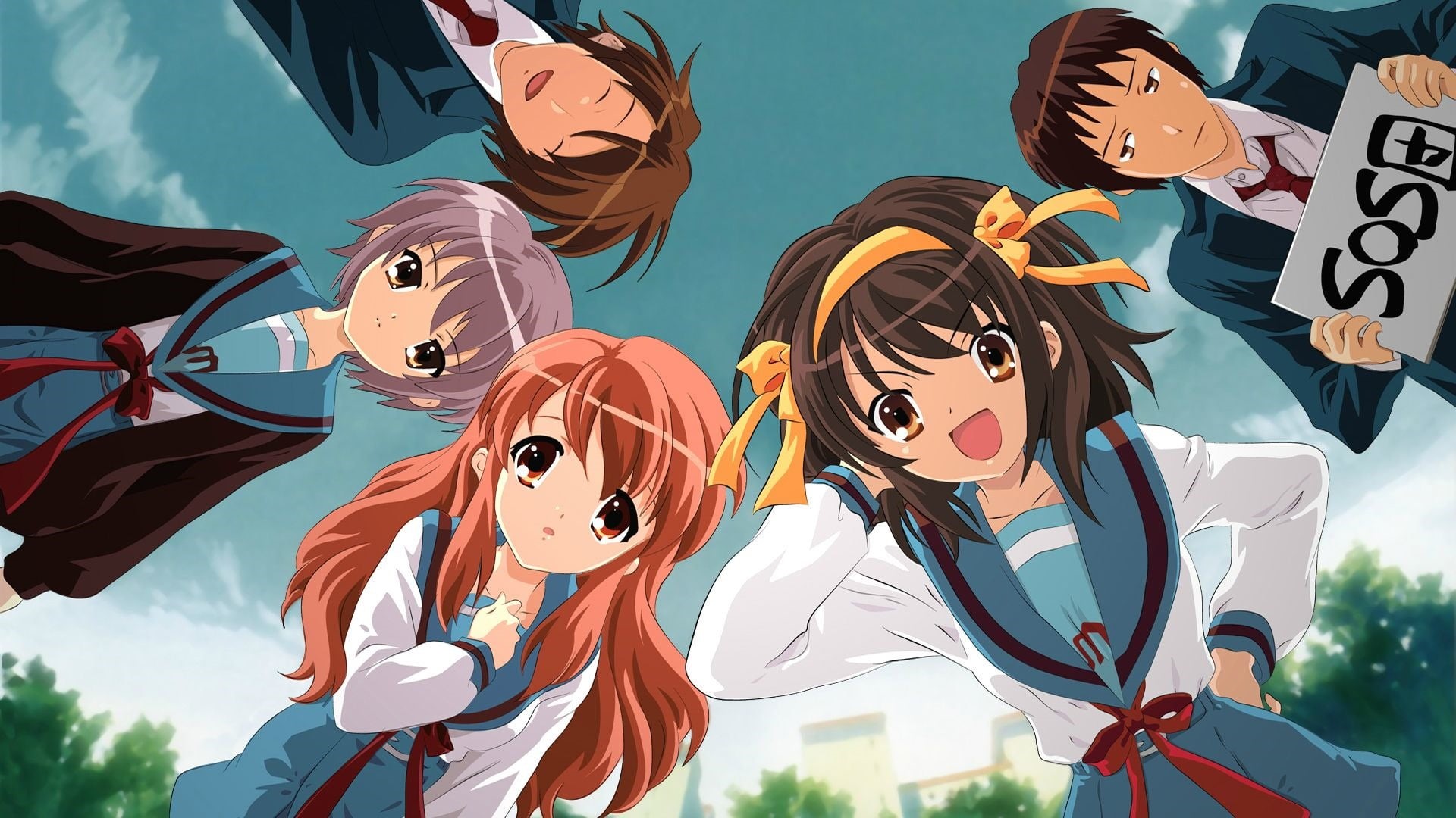 mask, human representation, day, representation, art and craft, outdoors, creativity, The Melancholy of Haruhi Suzumiya, disguise, mask - disguise, no people, HD Wallpaper
