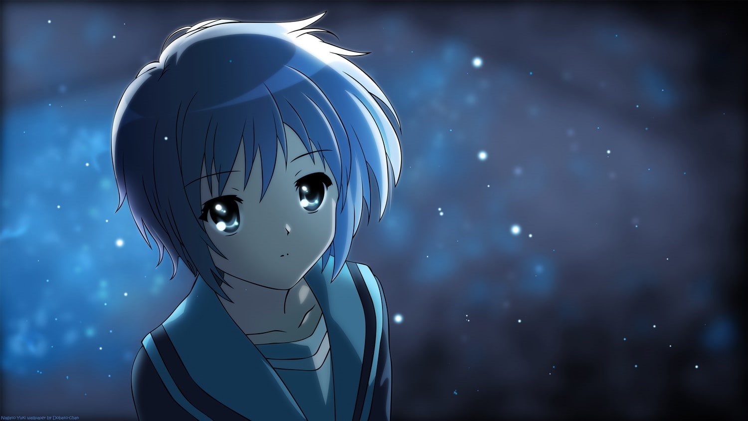 anime, Nagato Yuki, The Melancholy of Haruhi Suzumiya, winter, 720P, HD Wallpaper