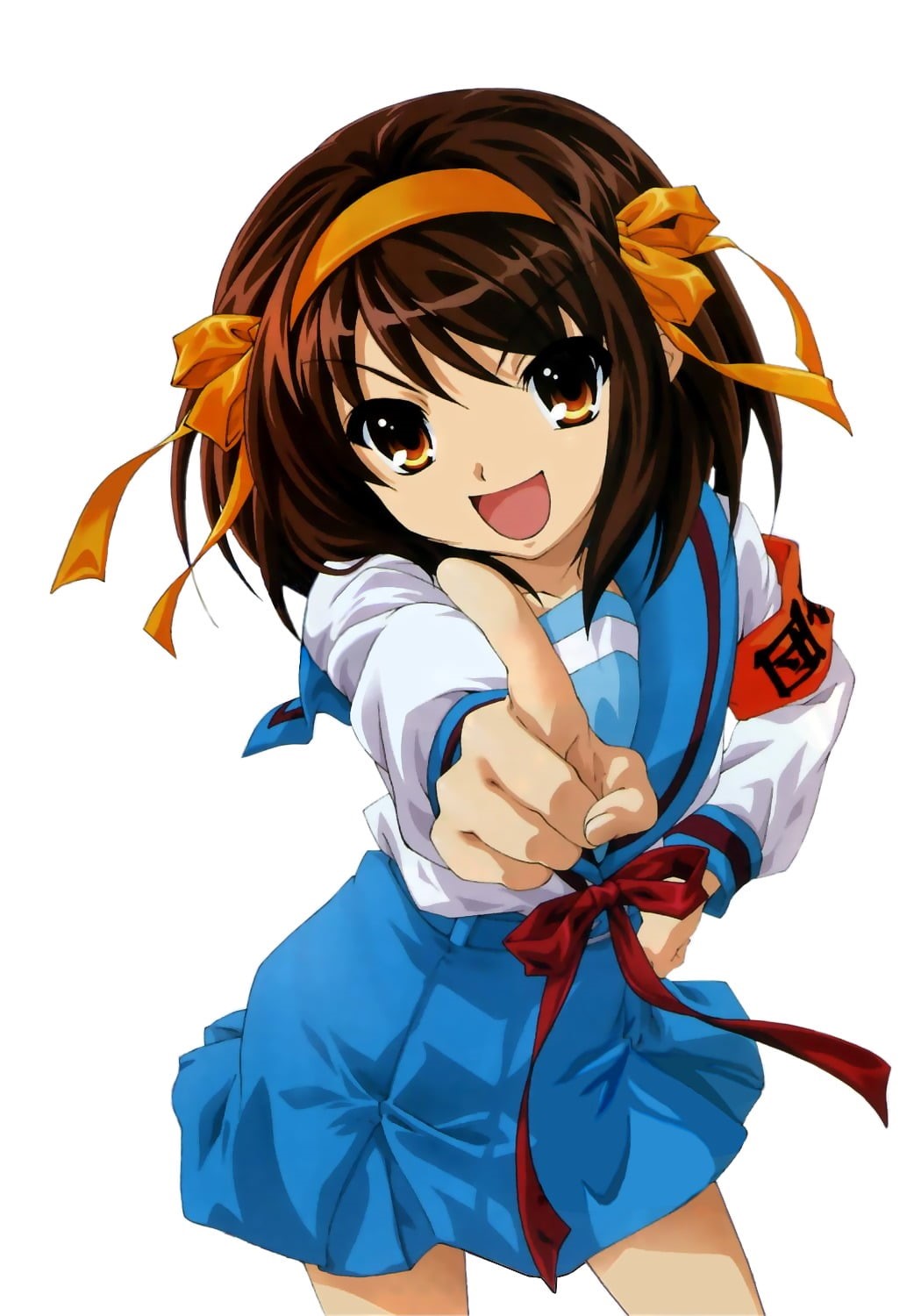 one person, white color, emotion, girls, beautiful woman, The Melancholy of Haruhi Suzumiya, females, mask - disguise, studio shot, multi colored, hairstyle, Phone HD Wallpaper