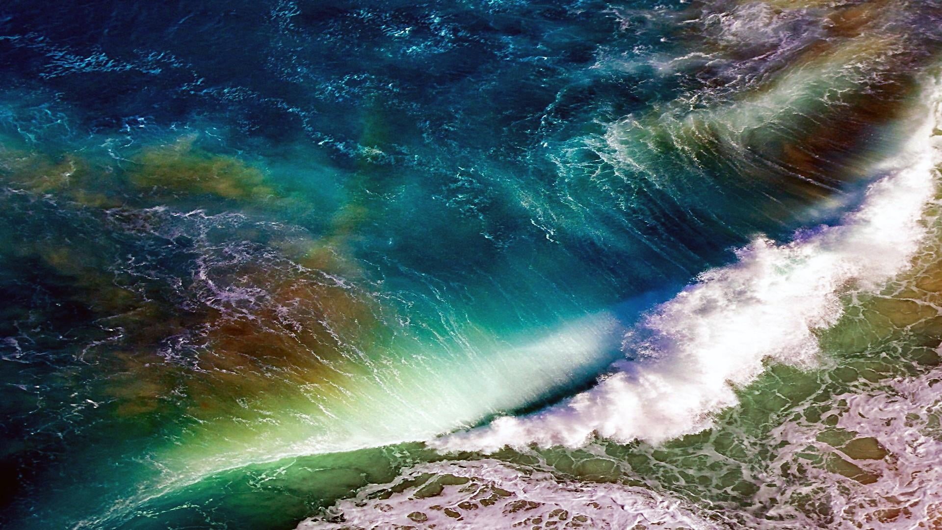 foam, flowing, stormy, beauty in nature, power, scenics - nature, high angle view, water, green color, wave, sea, aquatic sport, day, sport, photography, HD Wallpaper