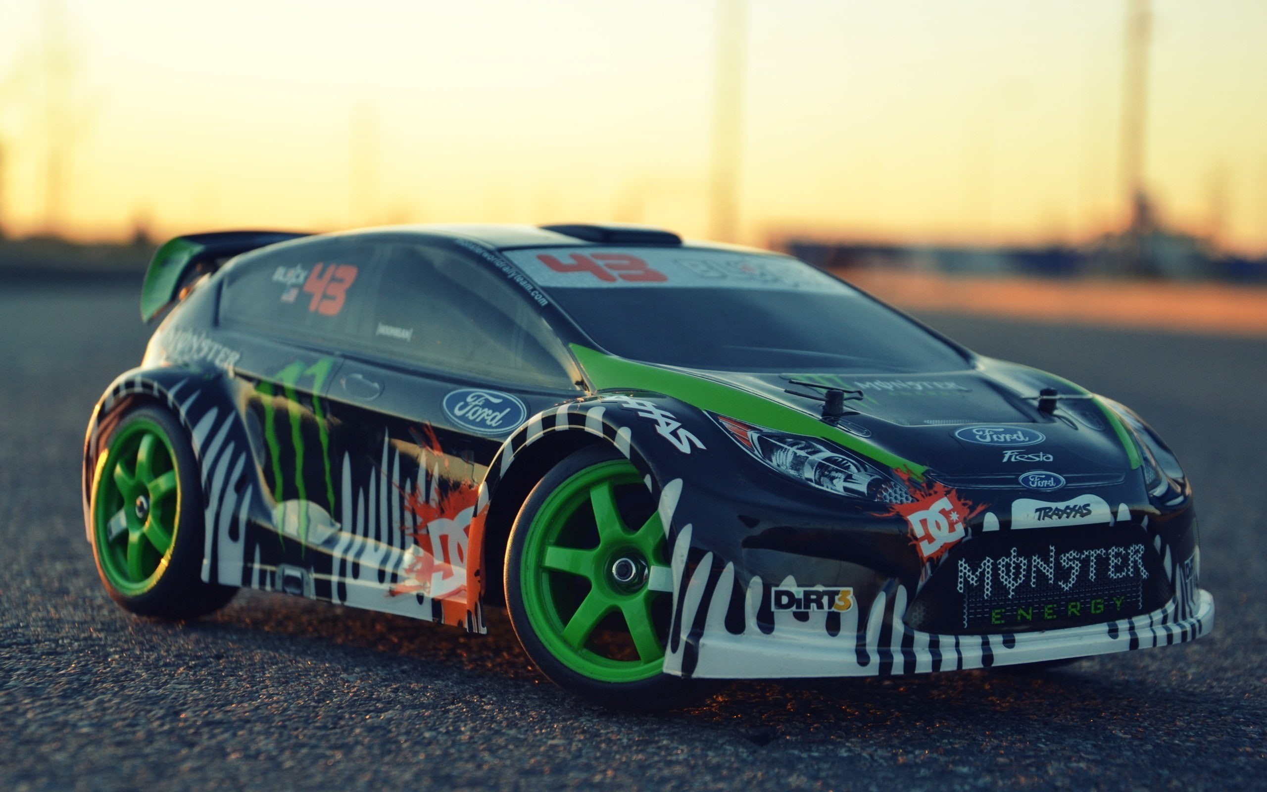 car, western script, still life, day, toy, Ford, no people, competition, outdoors, communication, sport, drift, motor vehicle, transportation, number, 2K, HD Wallpaper