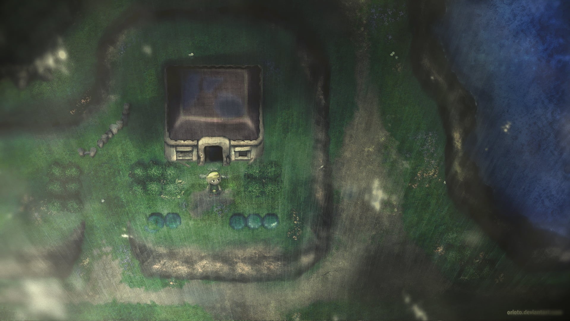 built structure, green Color, transportation, house, close-up, Link, nature, window, The Legend of Zelda, backgrounds, Nintendo, tranquility, HD Wallpaper