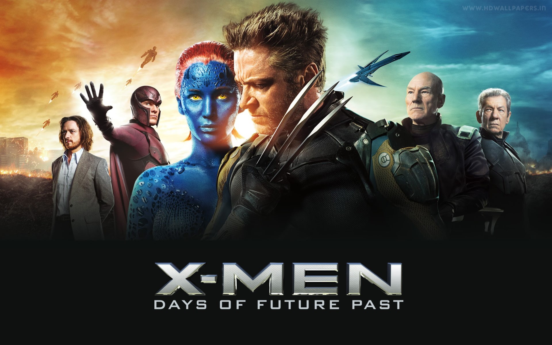 x, banner, men, future, 1080P, days, past, HD Wallpaper