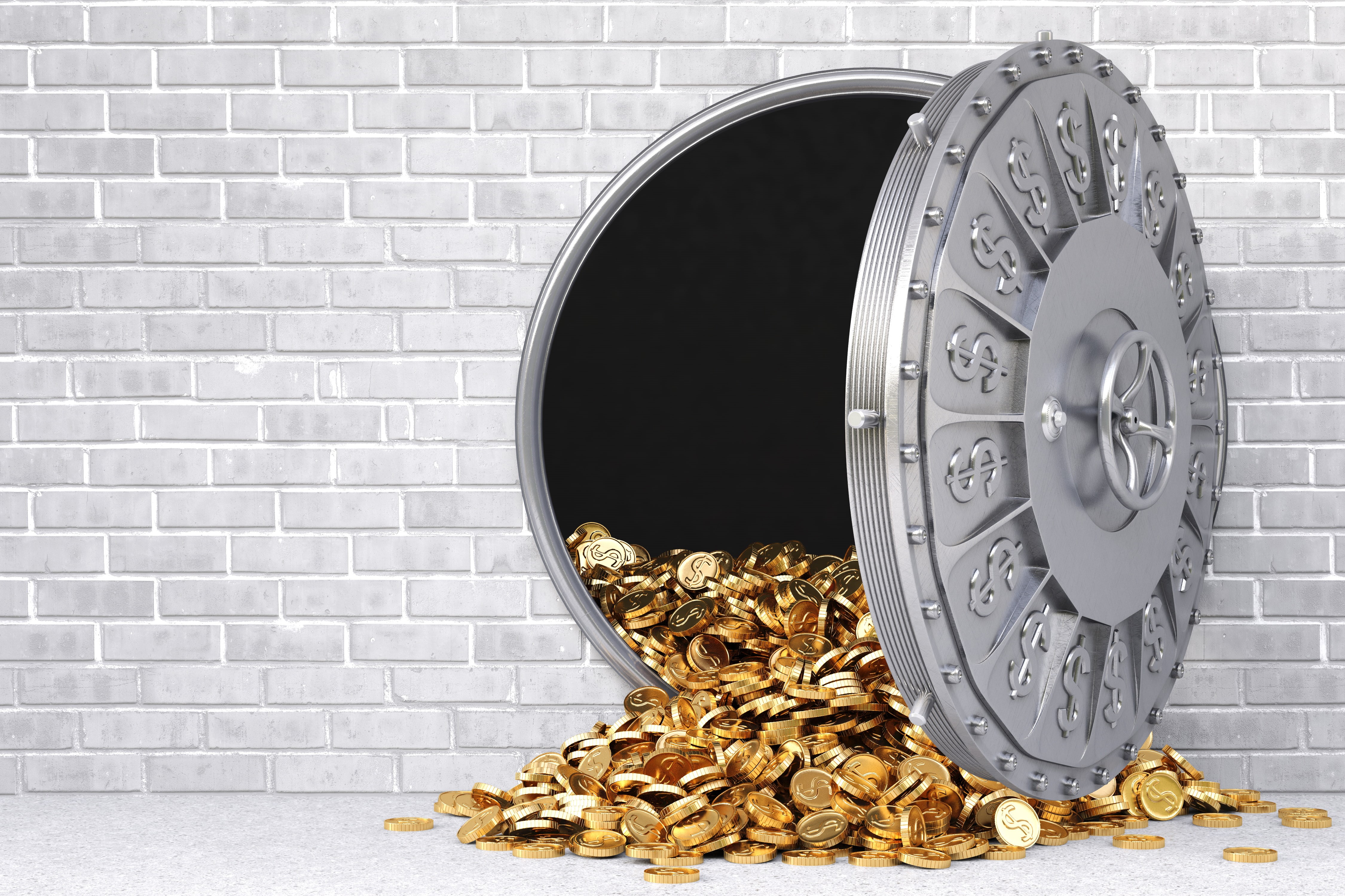 abundance, brick, large group of objects, close-up, 4K, shape, stack, safety, vault, wall, steel, metal, currency, no people, indoors, clock, gray, illustration, HD Wallpaper