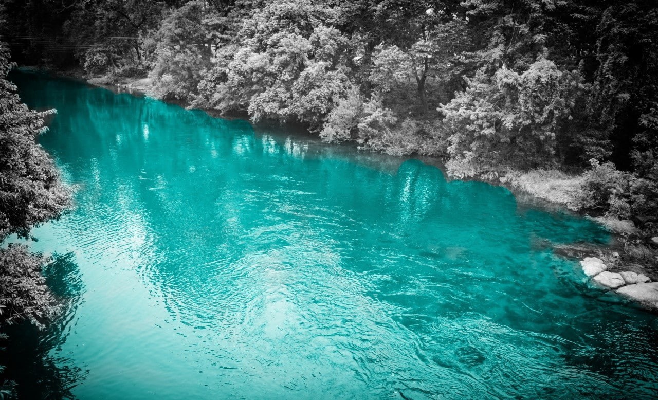 sea, idyllic, cyan, high angle view, turquoise, tranquility, no people, waterfront, motion, selective coloring, power in nature, Norway, nature, water, HD Wallpaper