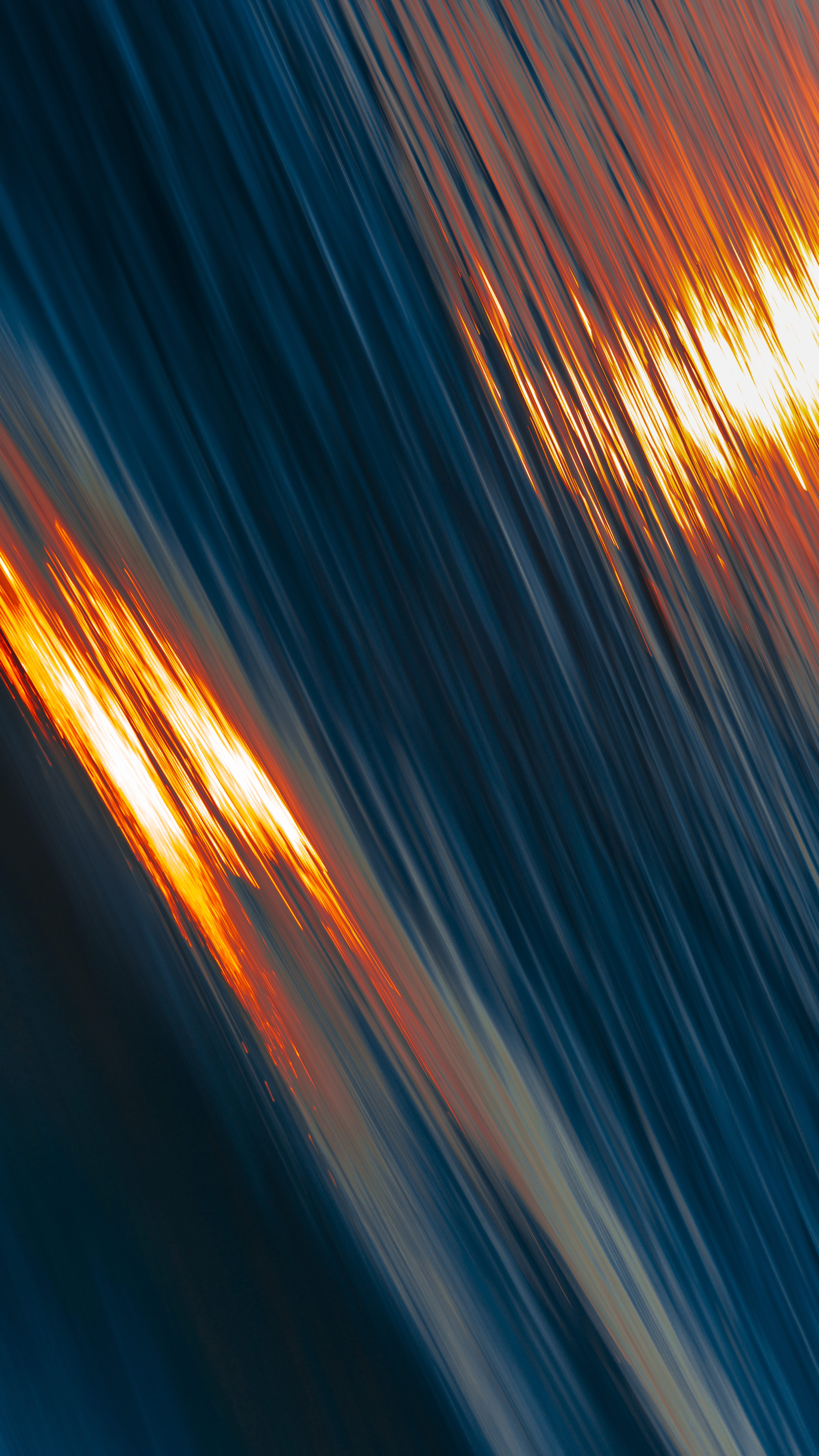illuminated, blur, night, backgrounds, italy, motion, sun, vehicle, orange, speed, summer, venice, textured, sea, pattern, blue, 5K, gold, architecture, Phone HD Wallpaper
