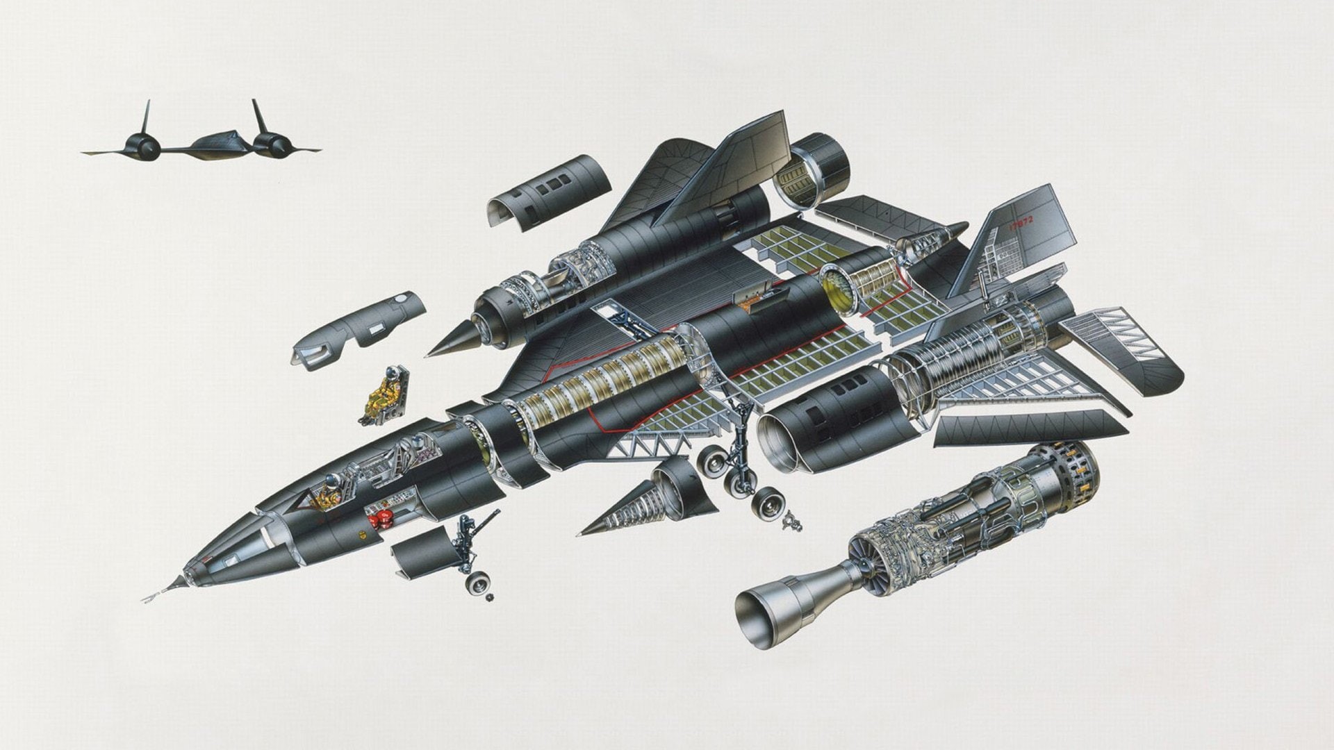 Lockheed SR-71 Blackbird, 1080P, Military Aircrafts, HD Wallpaper