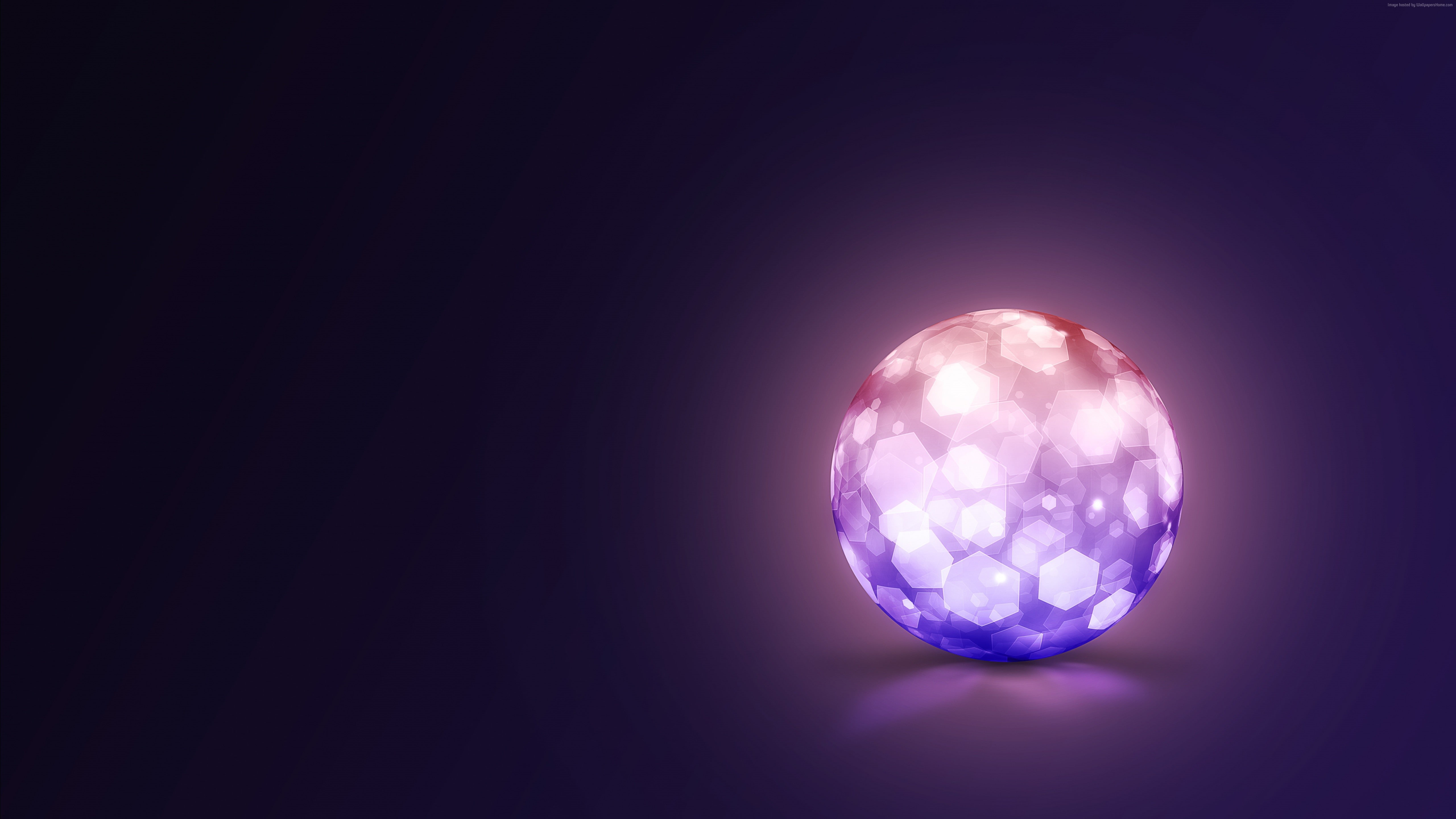 4k, 8k, crystal, ball, lightning, 5K, 5k, HD Wallpaper