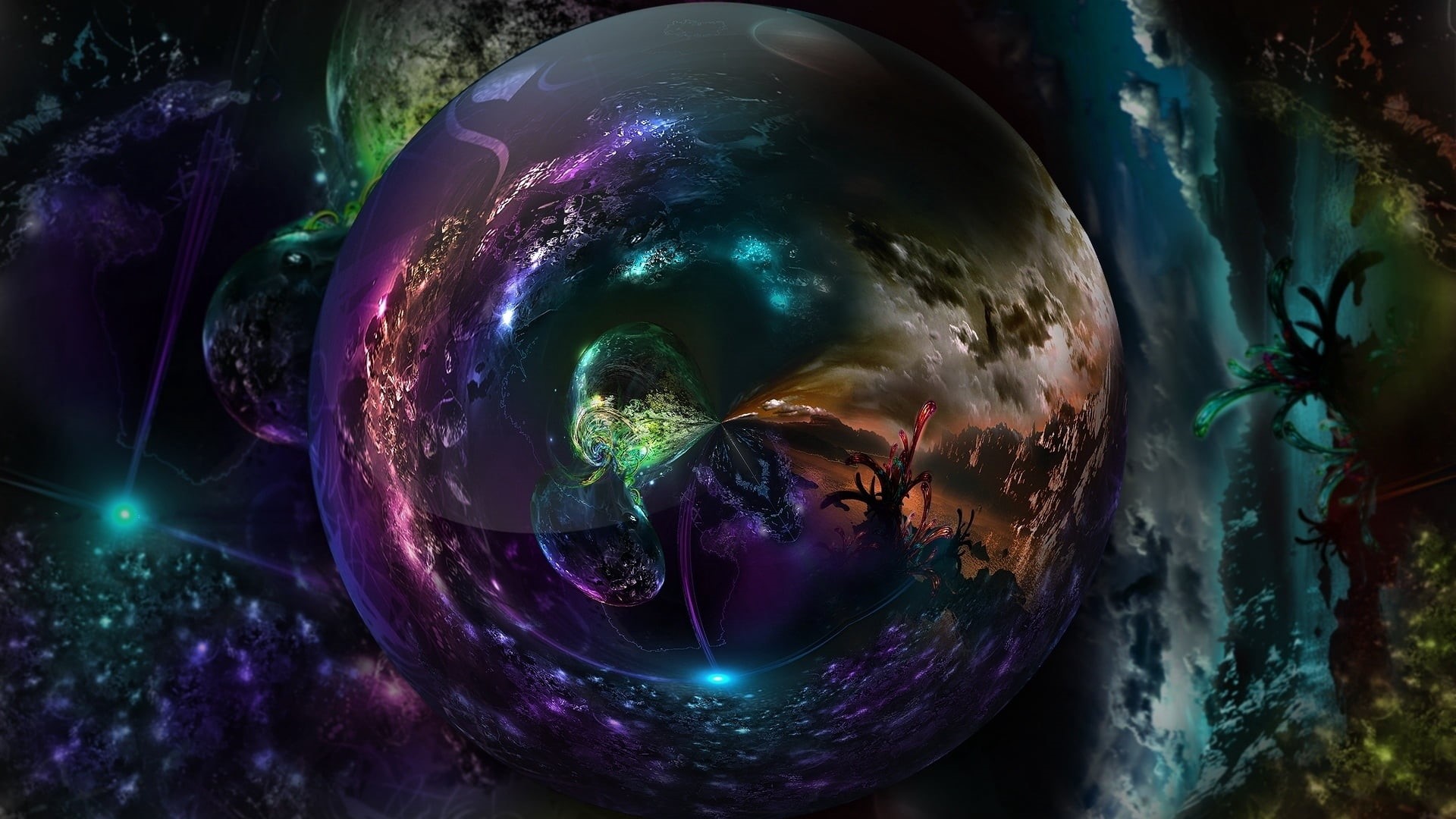 magic, futuristic, pattern, sea, design, swirl, geometric shape, backgrounds, mystery, black Color, computer Graphic, spiral, no people, curve, surreal, HD Wallpaper