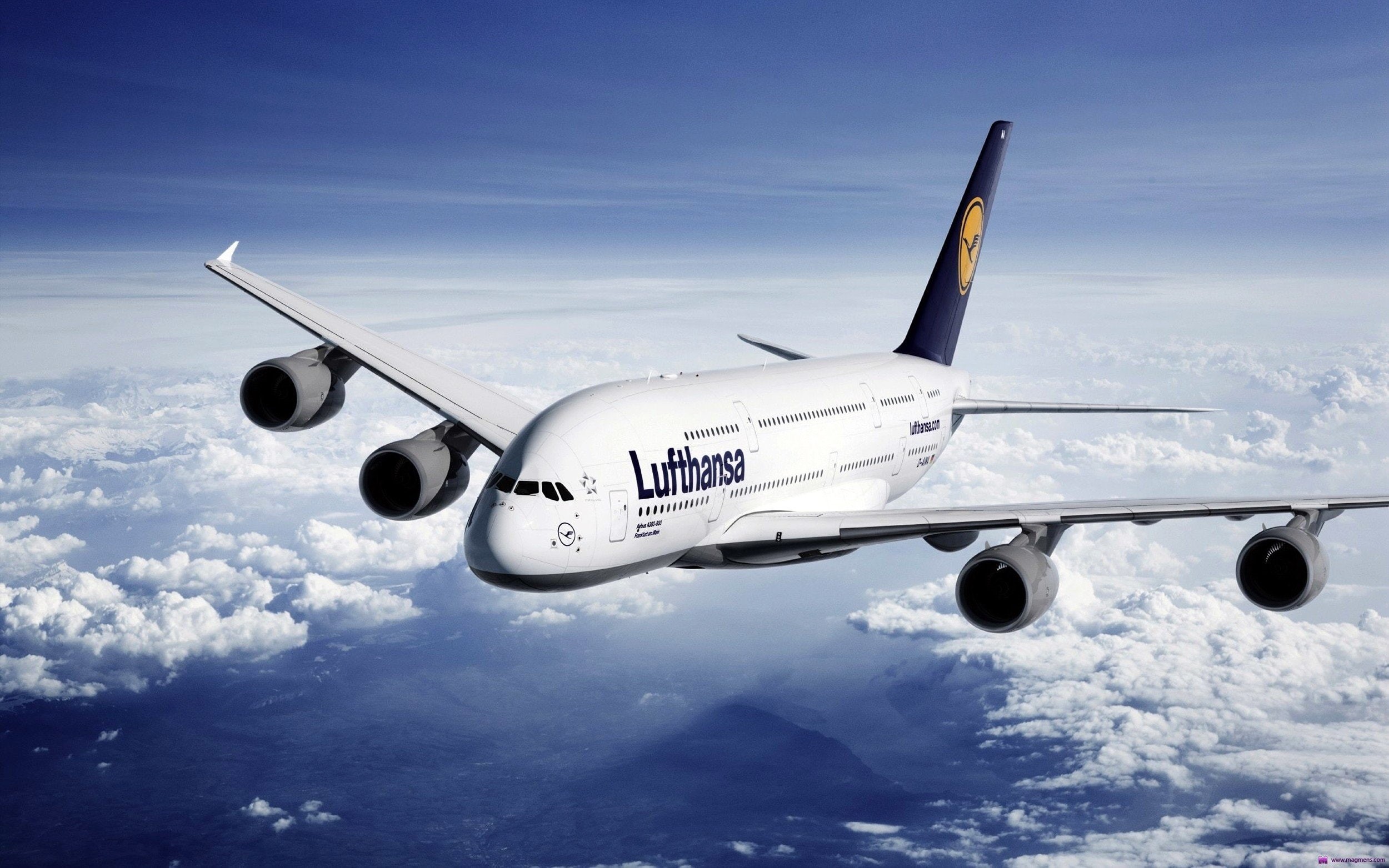 861, 380, aircraft, Airbus A, 1080P, Lufthansa, Airbus, A380, airplane, HD Wallpaper