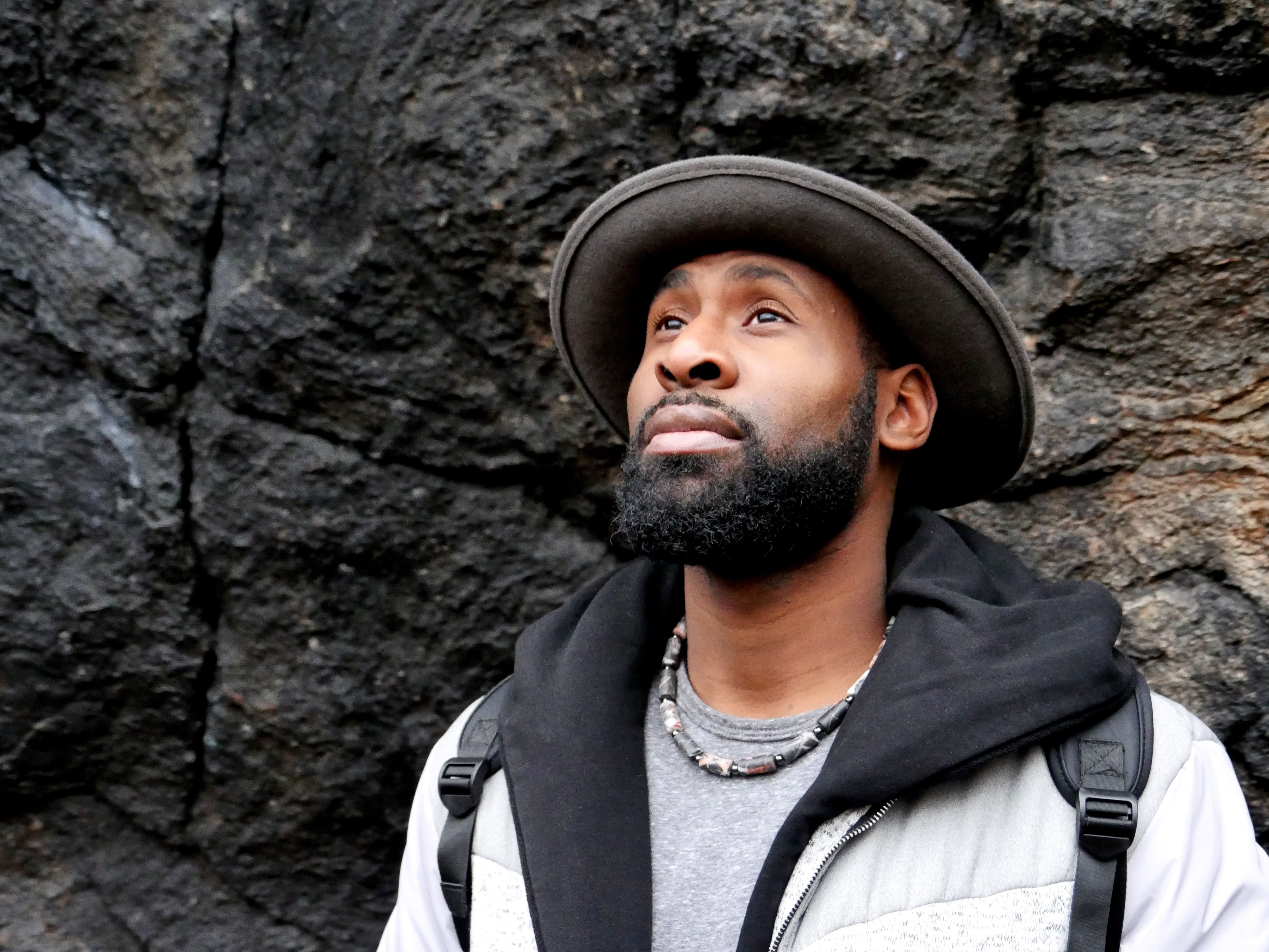 formation, day, beard, serious, hat, contemplation, looking, black, lifestyles, portrait, photography, rock, hood - clothing, looking At Camera, clothing, HD Wallpaper