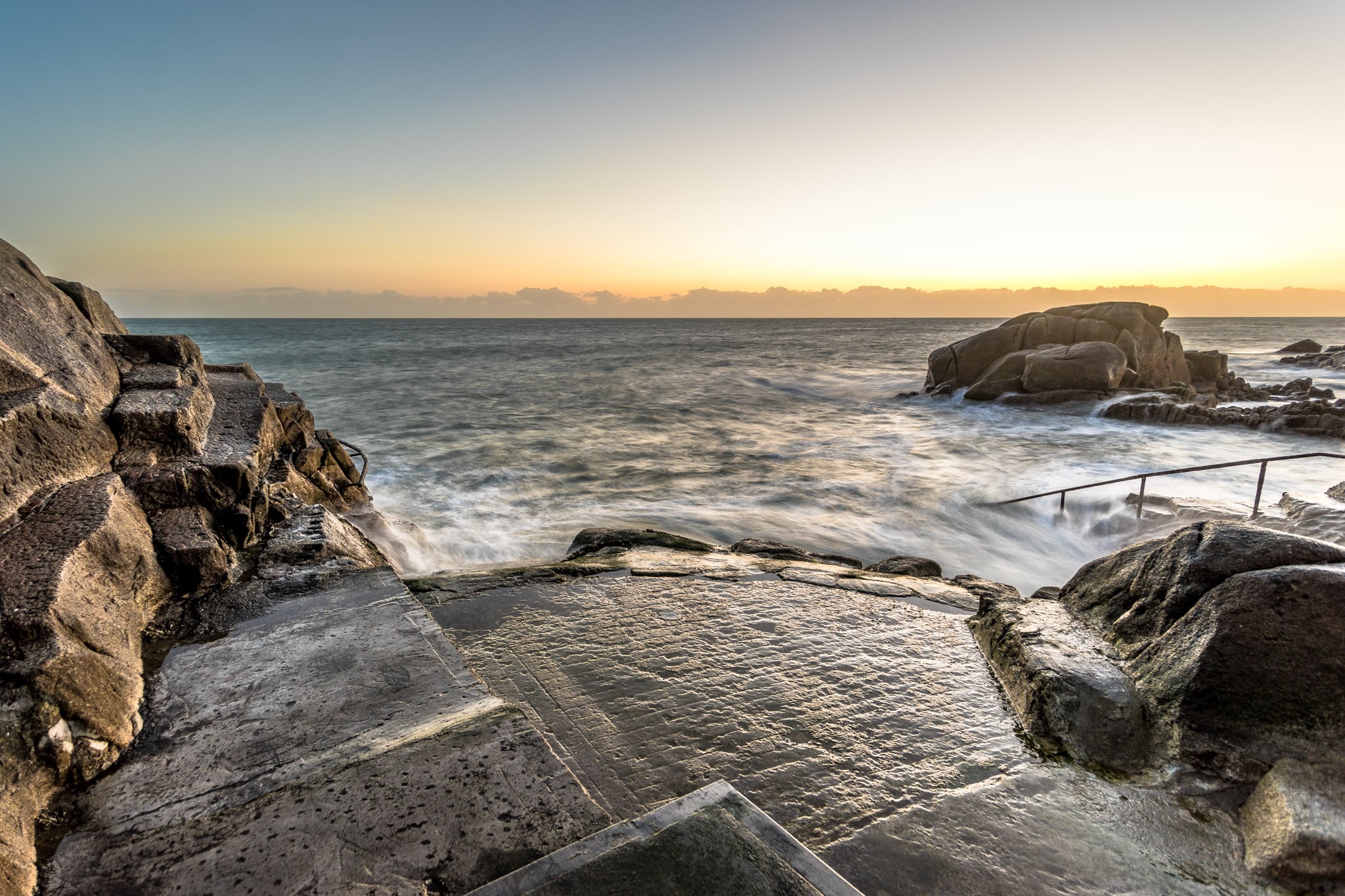 beach, golden time, orange, sony a7, motion, night, scenics, Dublin, outdoors, golden, photography, sunrise - Dawn, travel, ireland, Sandycove, sunset, HD Wallpaper