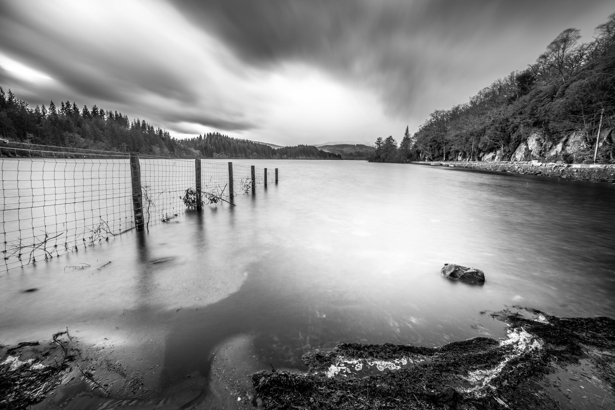 ard, United Kingdom, photography, nature, europe, rocks, uk, water, sony a7, kingdom, travel, bw, mountain, united, lake, black, body, sky, landscape, beach, HD Wallpaper