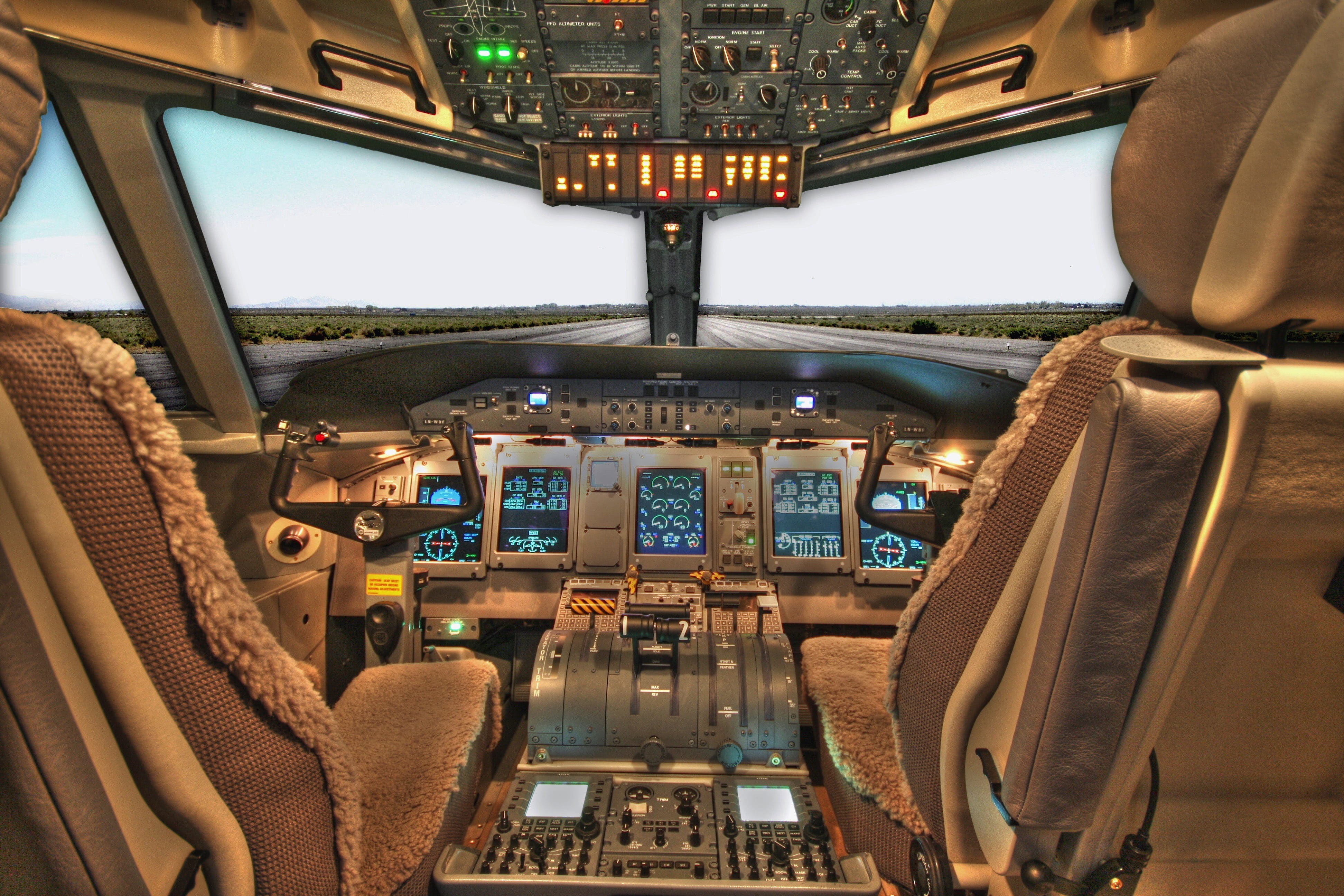 room, flying, glass - material, window, illuminated, 4K, control, absence, close-up, airplane, transportation, travel, seat, air vehicle, s, vehicle seat, HD Wallpaper
