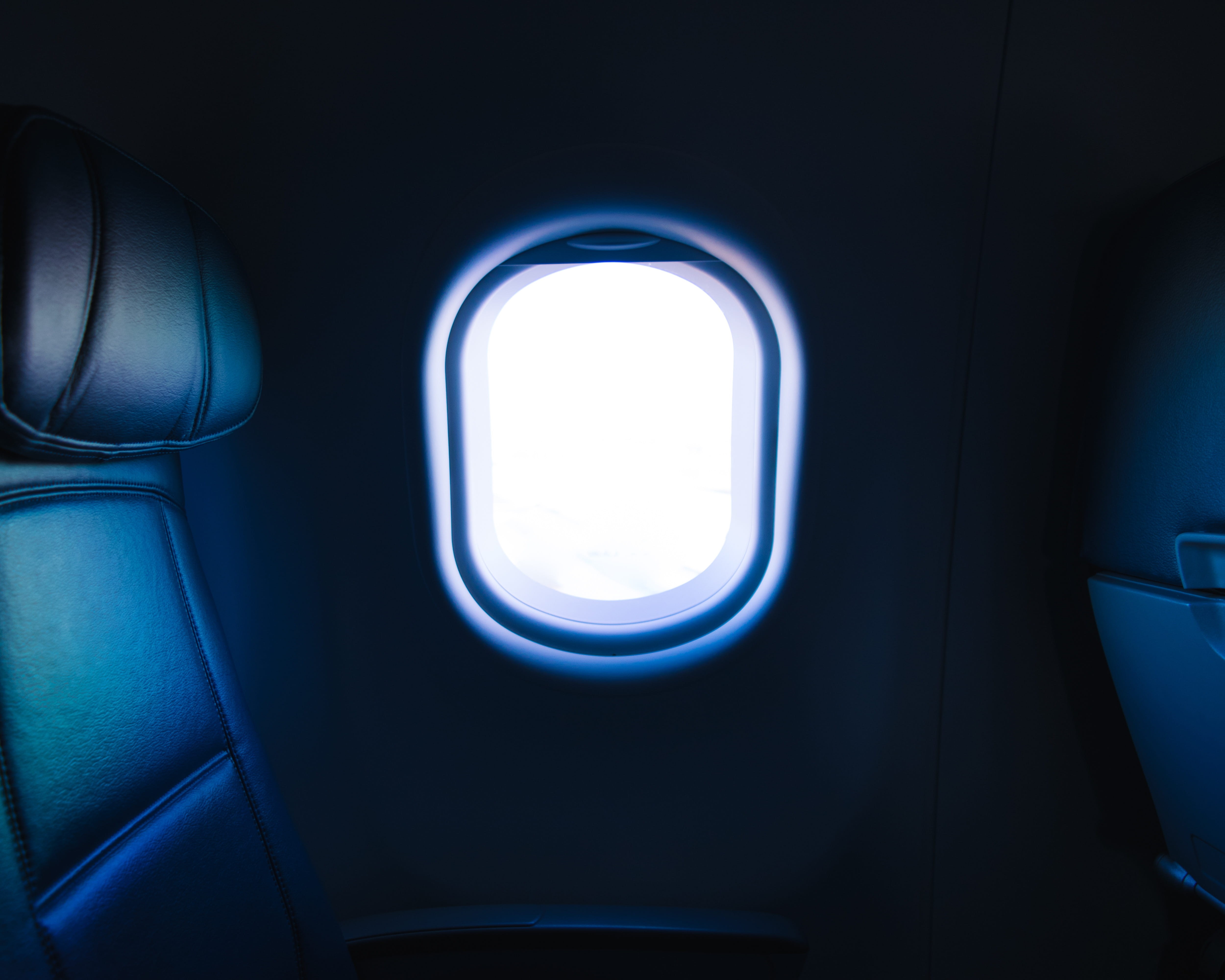 air vehicle, aerospace industry, window seat, porthole, passenger cabin, gray, travel, 4K, hole, headrest, airplane window, plane, vehicle, no people, HD Wallpaper