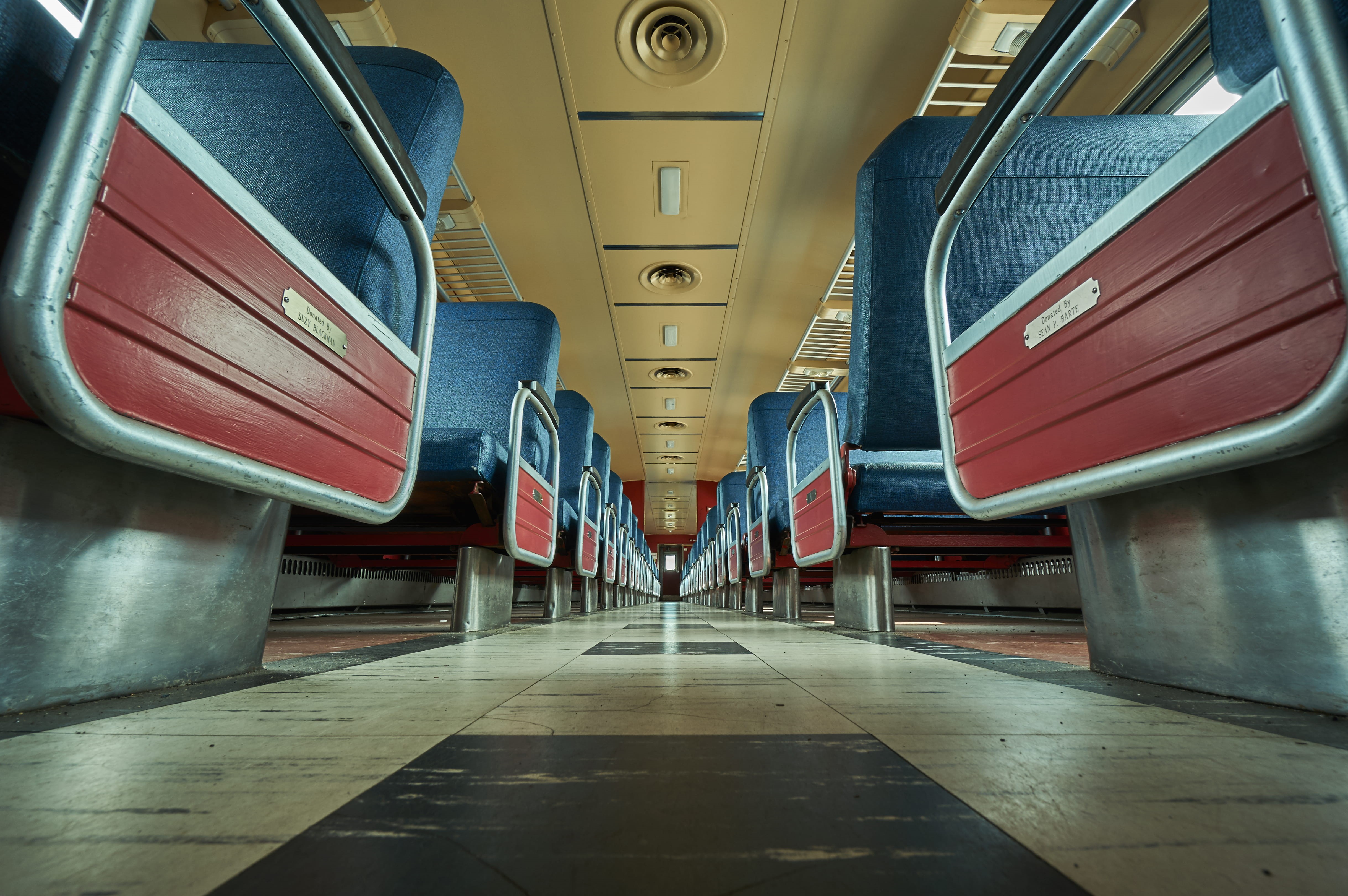 no People, chair, architecture, built structure, land vehicle, lot, interior, train - vehicle, subway Station, ceiling, train, illuminated, vehicle interior, HD Wallpaper