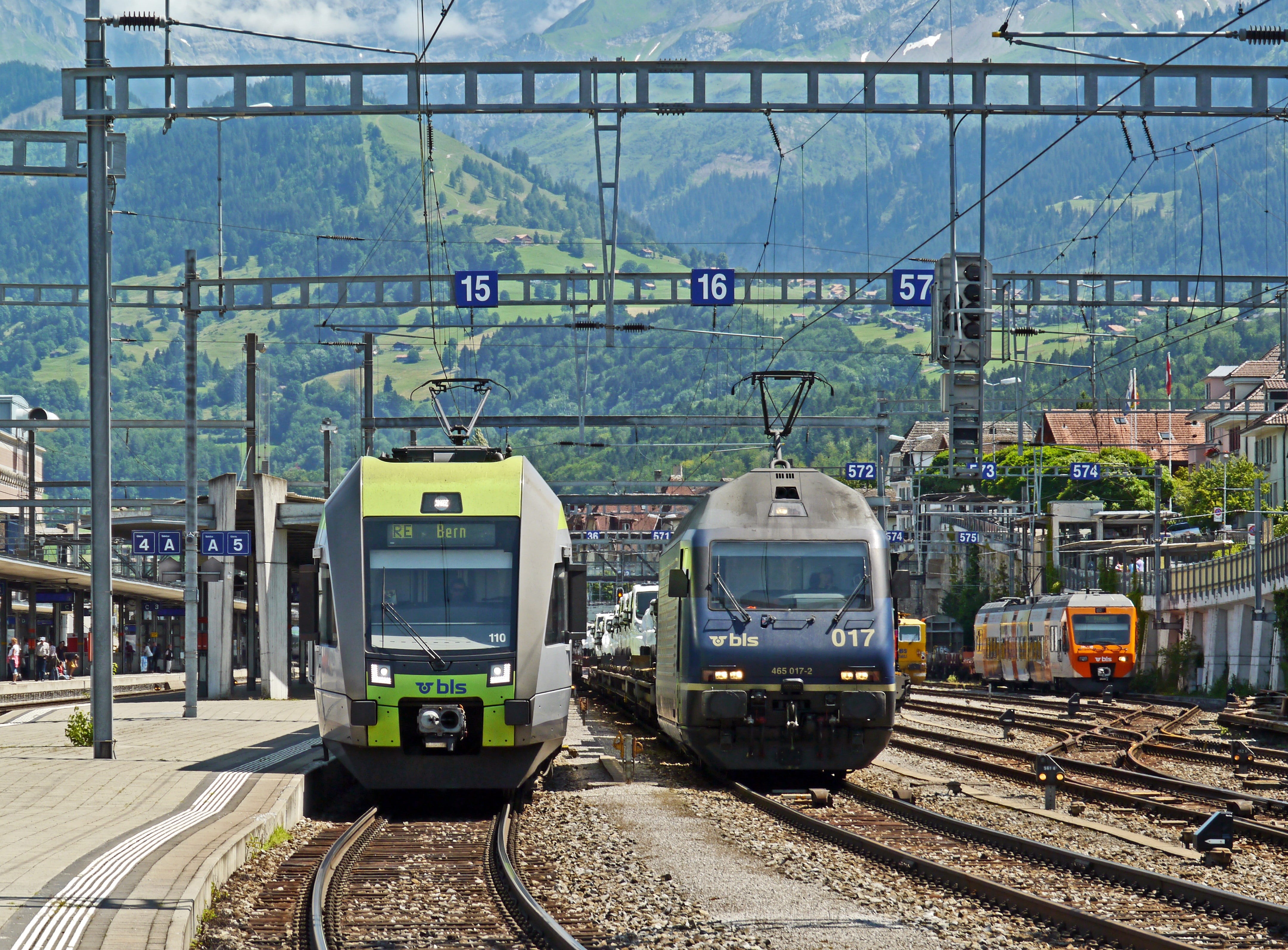 lok 2000, railway, wait tracks, br465, no people, regional train, daytime, hbf, abstellanlage, bls, public transportation, land vehicle, rail transportation, HD Wallpaper