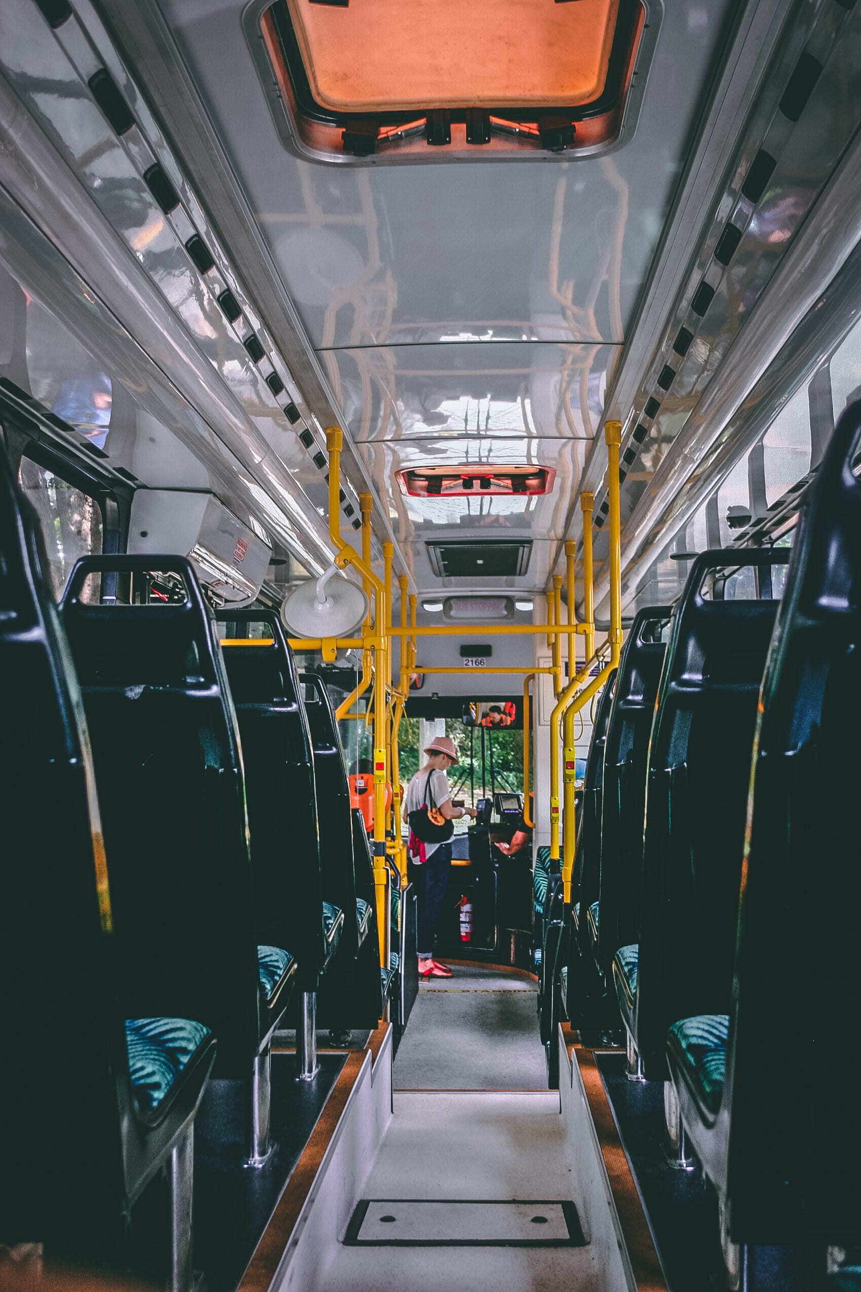 terminal, transportation system, journey, locomotive, industry, passenger, rail transportation, in a row, aisle, travel, vehicle interior, vehicle, departure, Phone HD Wallpaper