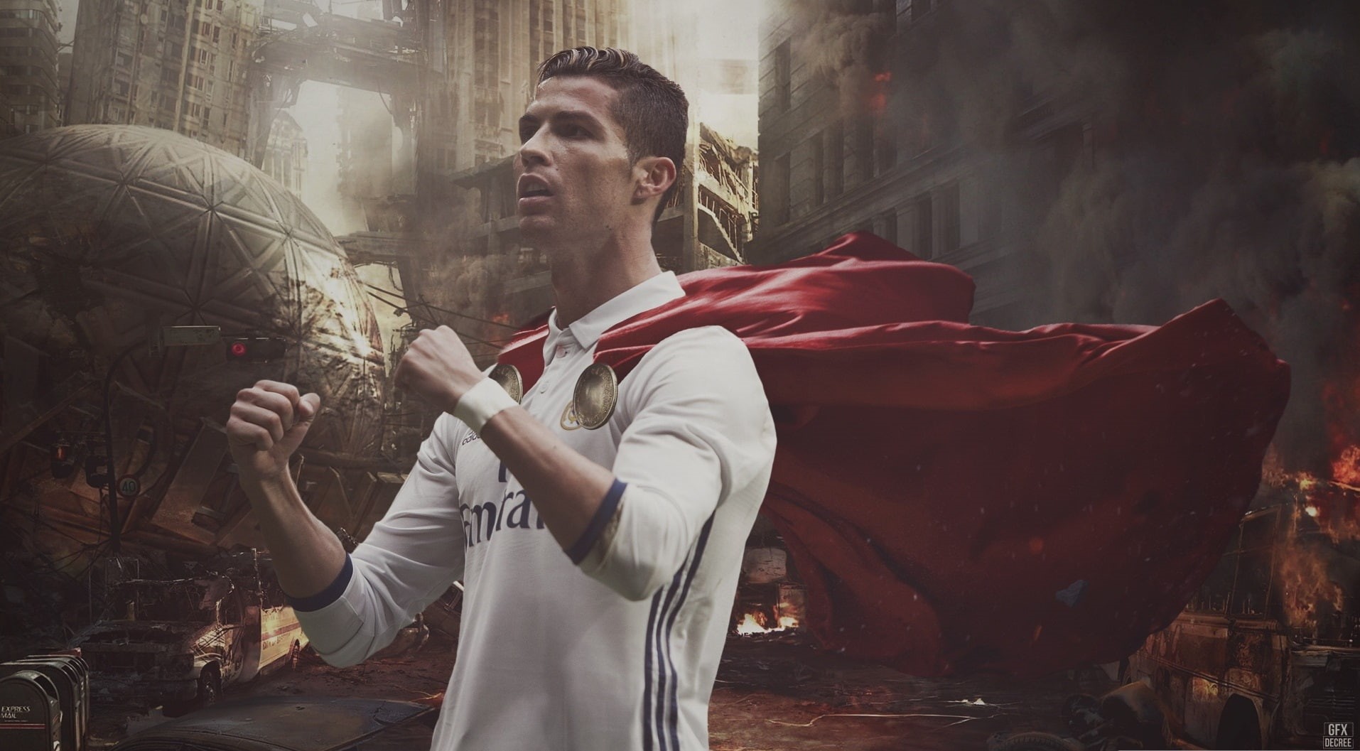 footballers, 720P, medallion, soccer, Cristiano Ronaldo, HD Wallpaper