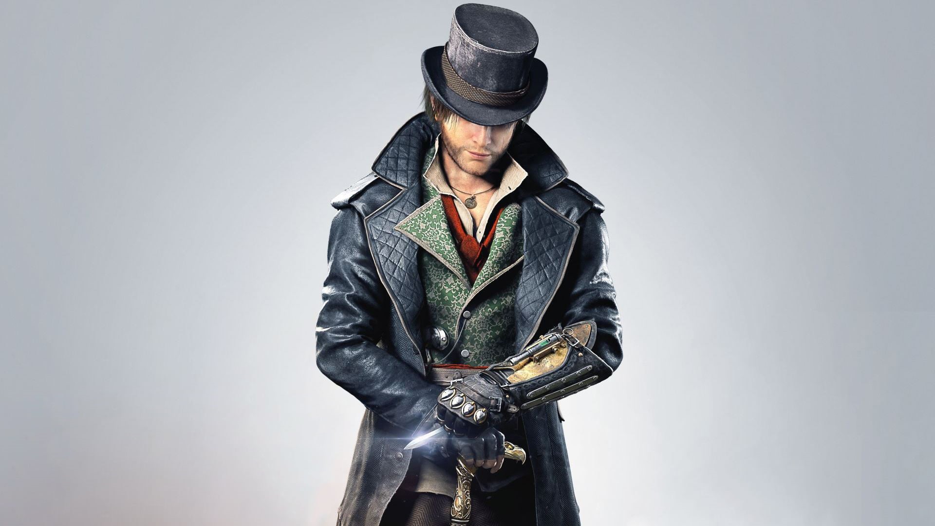 male Beauty, Medallion, Ubisoft Quebec, cool, s, copy space, Assassins Creed: Syndicate, fashion, top, Blade, people, black, looking At Camera, wall - building feature, HD Wallpaper