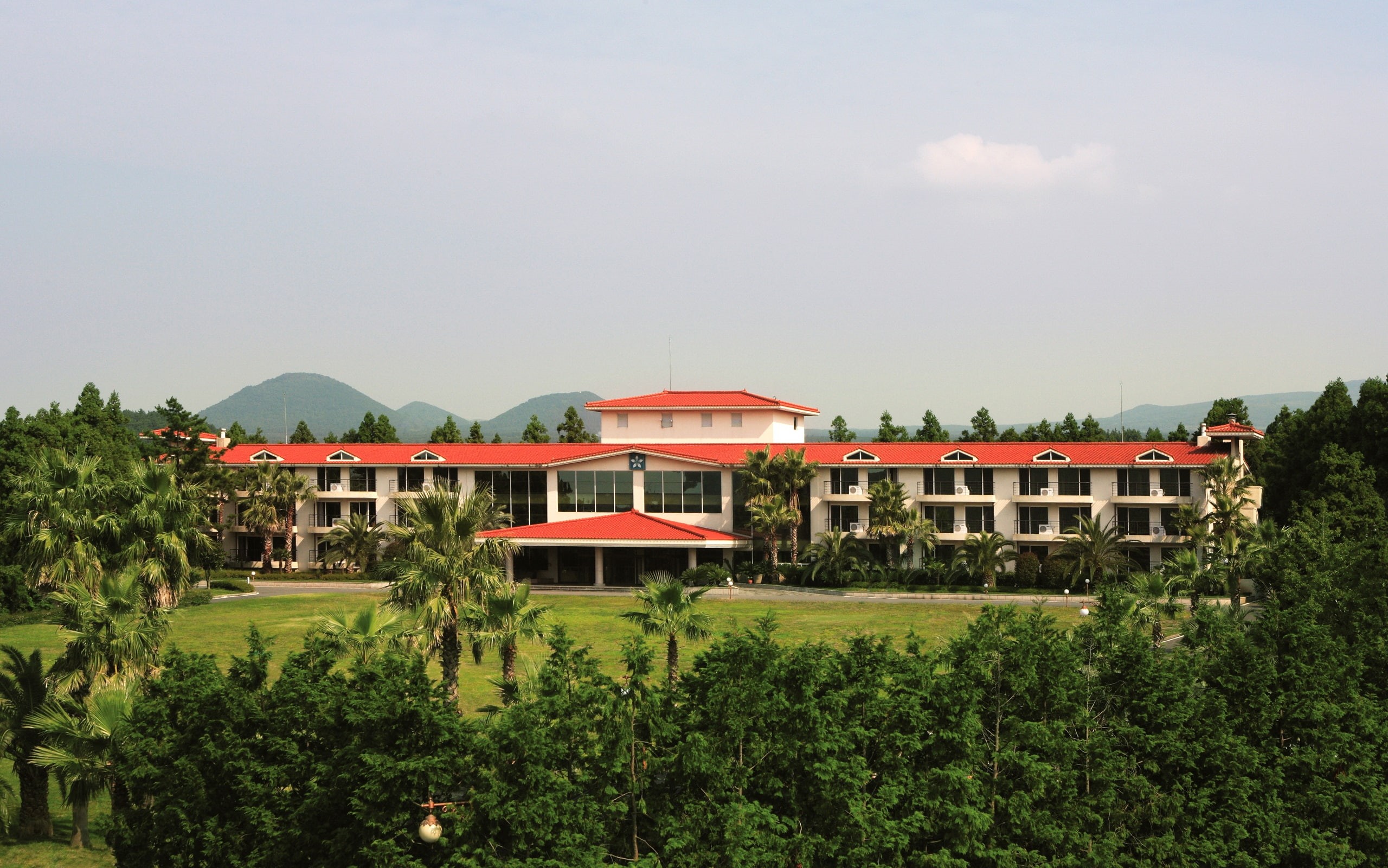 Hotel, 2K, Jeju, Houses, Island, Korea, Trees, HD Wallpaper