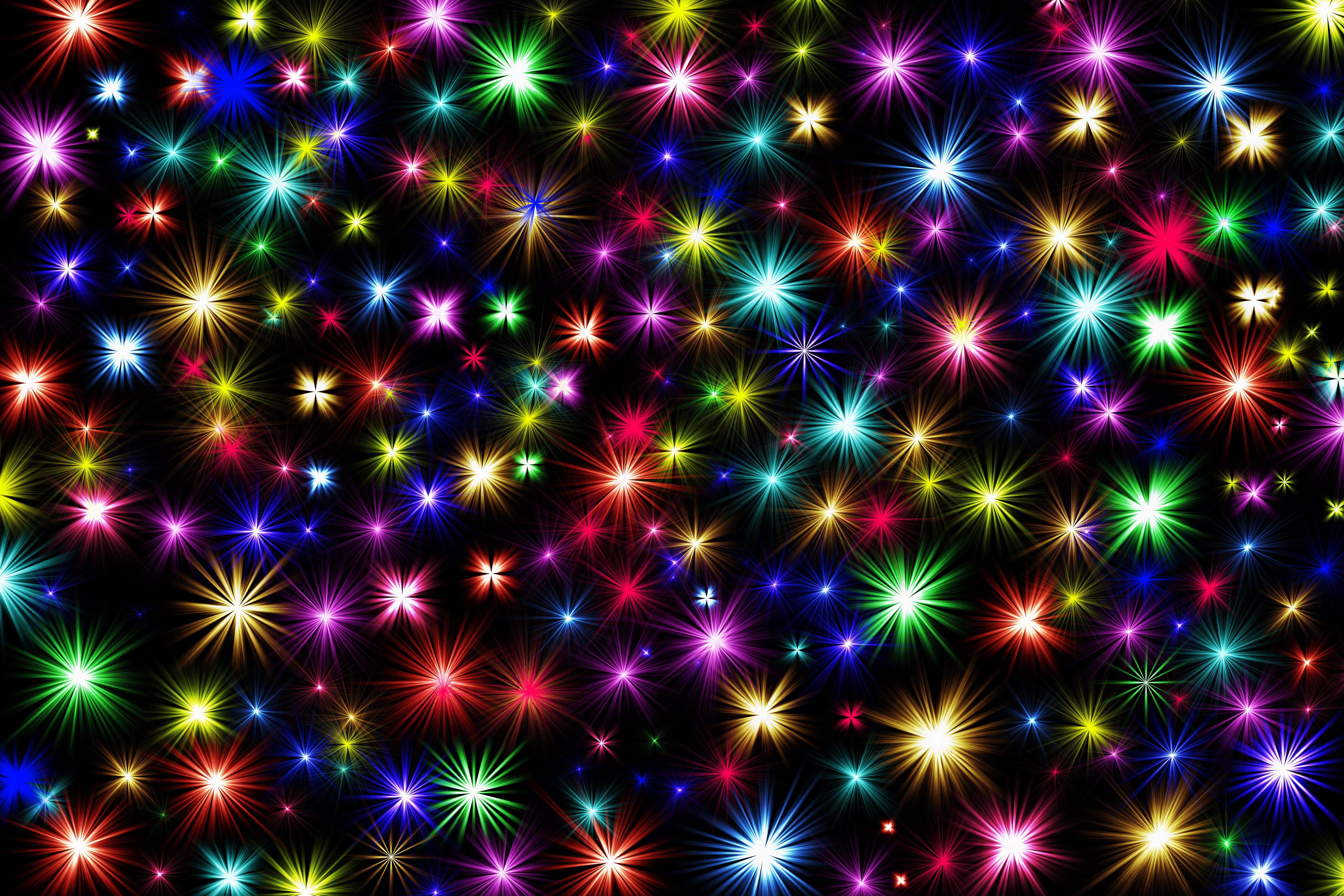 night, shape, sylvester, abstract, digital, space, full frame, eve, star - space, star effects, multi colored, shiny, pattern, elegance, no people, pyrotechnics, HD Wallpaper