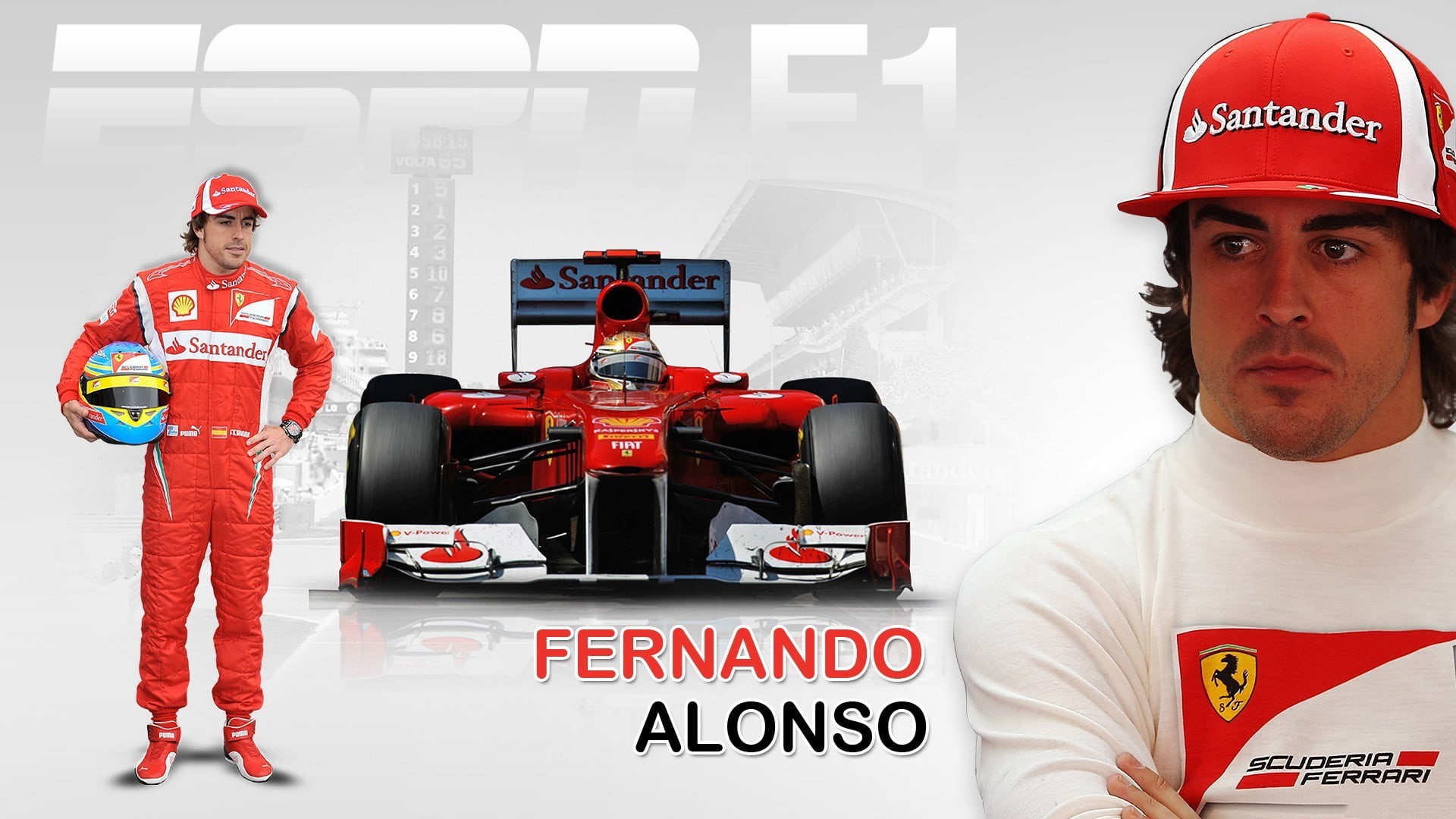Scuderia Ferrari, people, clothing, 1080P, headwear, young adult, young men, men, safety, Fernando Alonso, leather, helmet, looking at camera, text, responsibility, HD Wallpaper