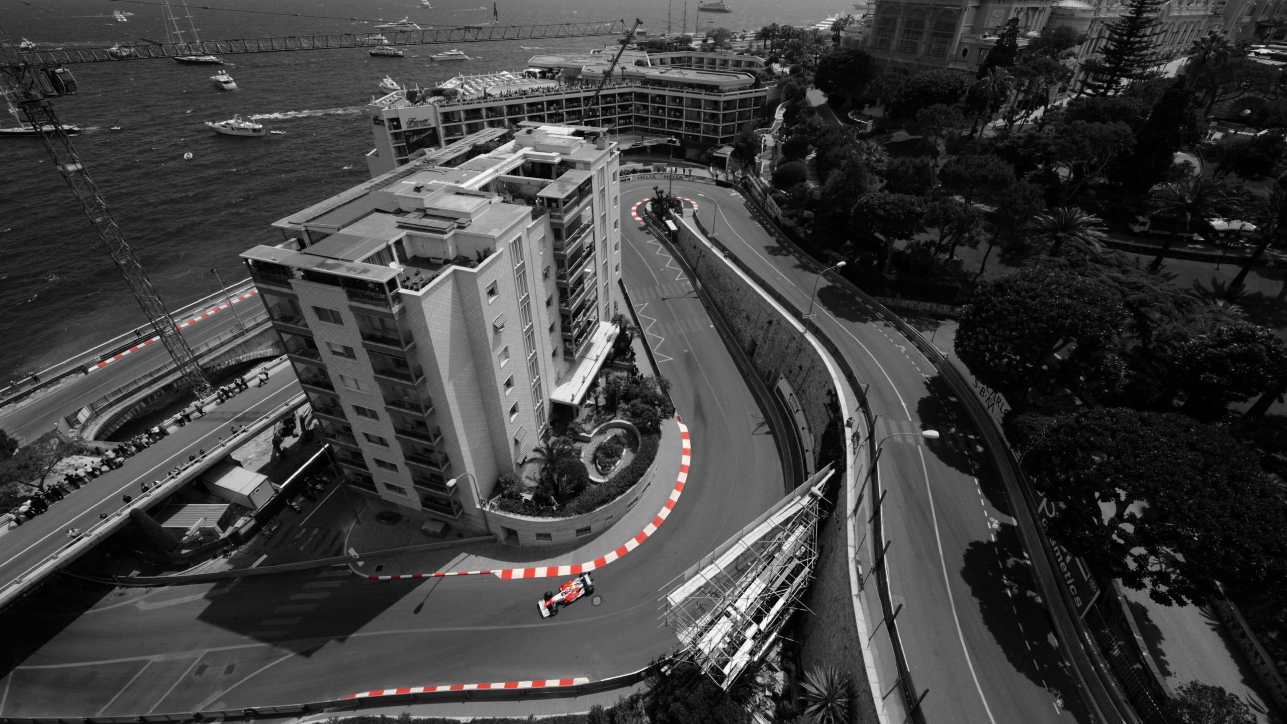 cars, gp, 2K, colorsplash, monaco, formula 1, ferrari, HD Wallpaper