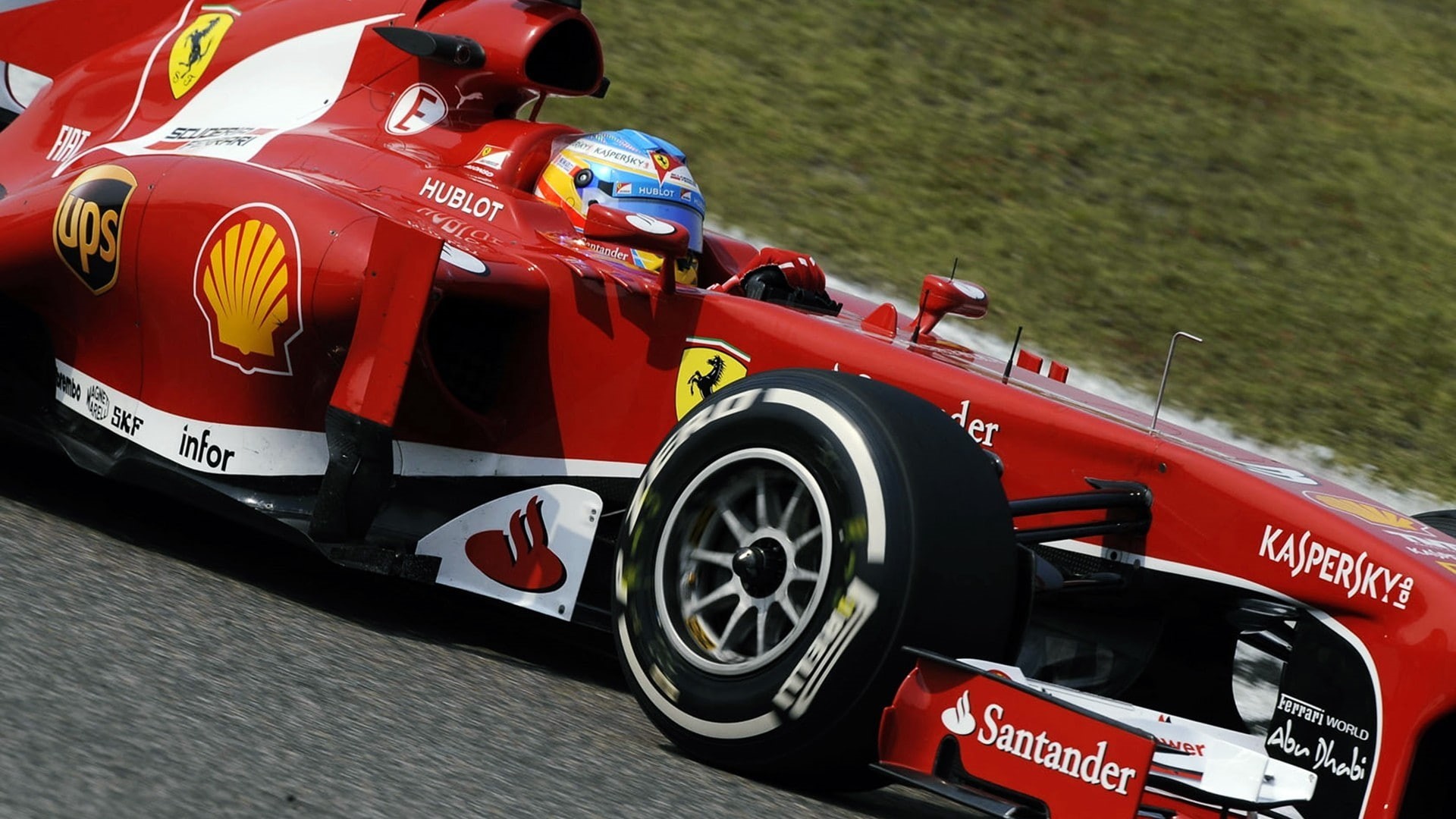 Fernando Alonso, Formula 1, 1080P, Ferrari, HD Wallpaper