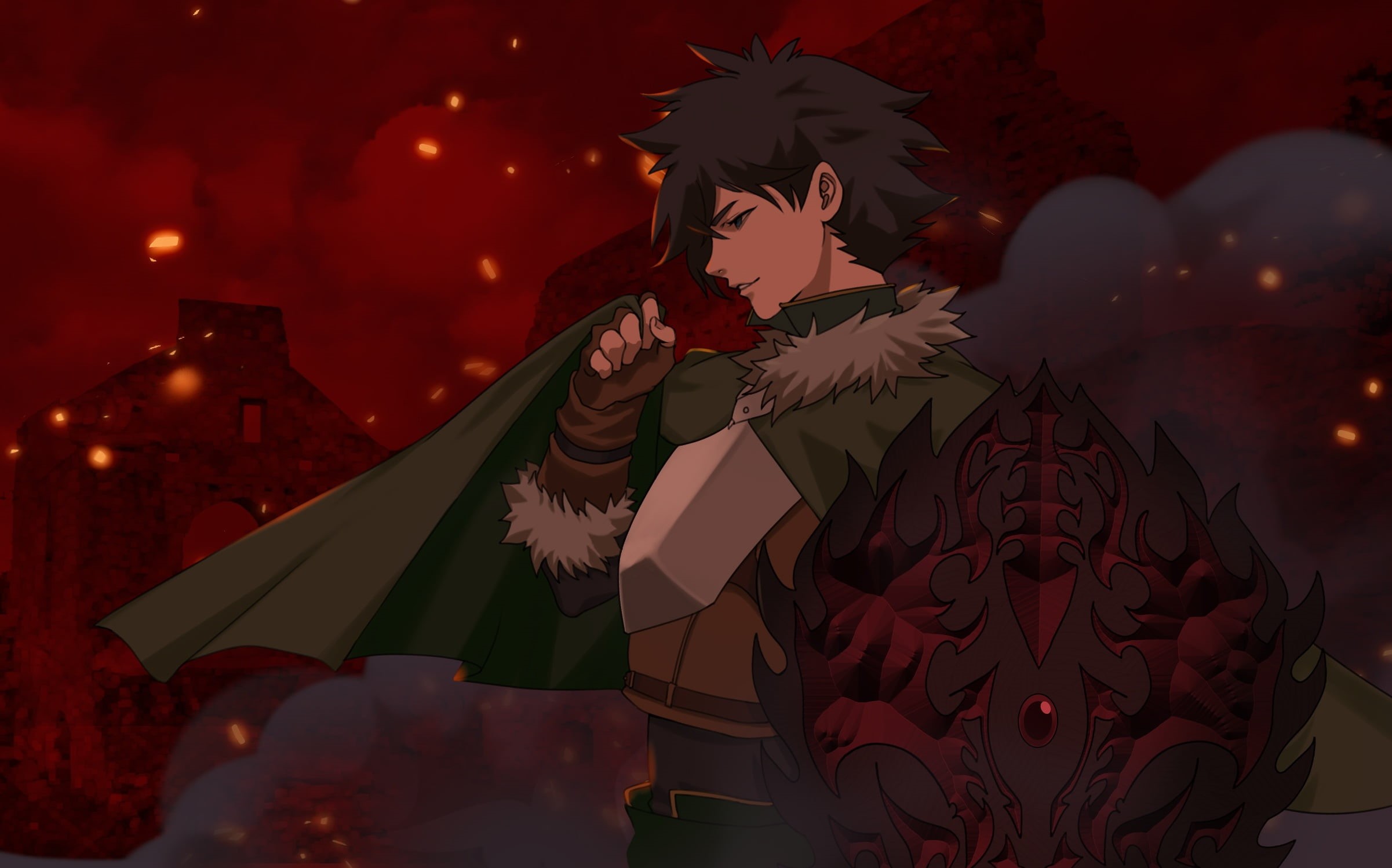 Curse Shield (The Rising of the Shield Hero), The Rising of the Shield Hero, 1080P, Anime, Naofumi Iwatani, HD Wallpaper