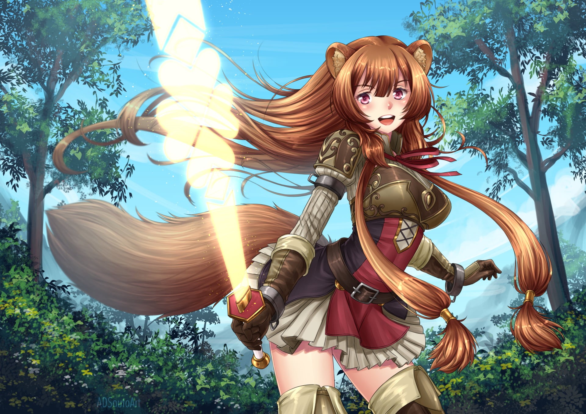 1080P, The Rising of the Shield Hero, Raphtalia (The Rising of the Shield Hero), Anime, HD Wallpaper