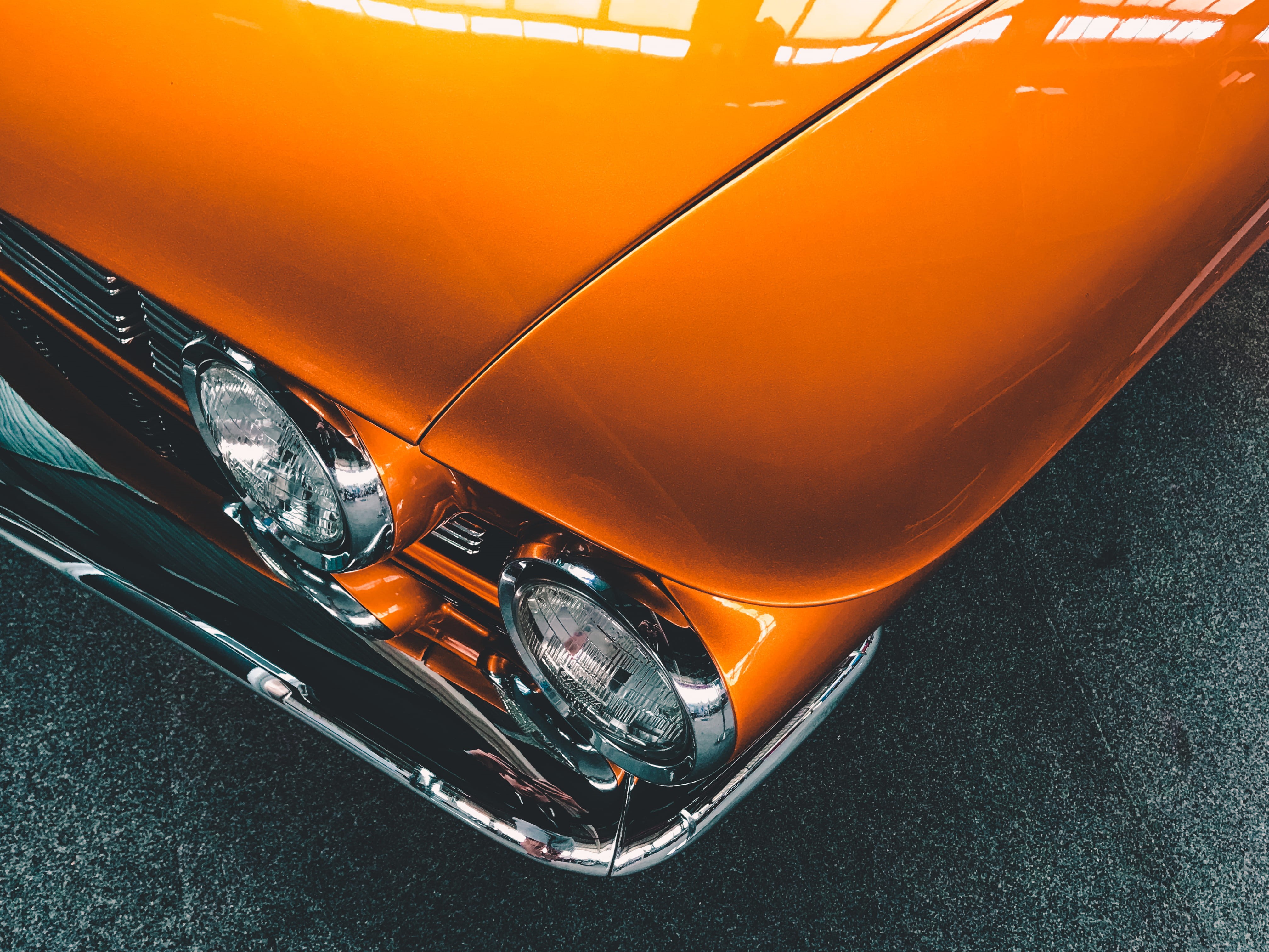 high angle view, wheel, mode of transportation, close-up, iphone, oldtimer, street, transportation, retro styled, us car, no people, road, HD Wallpaper