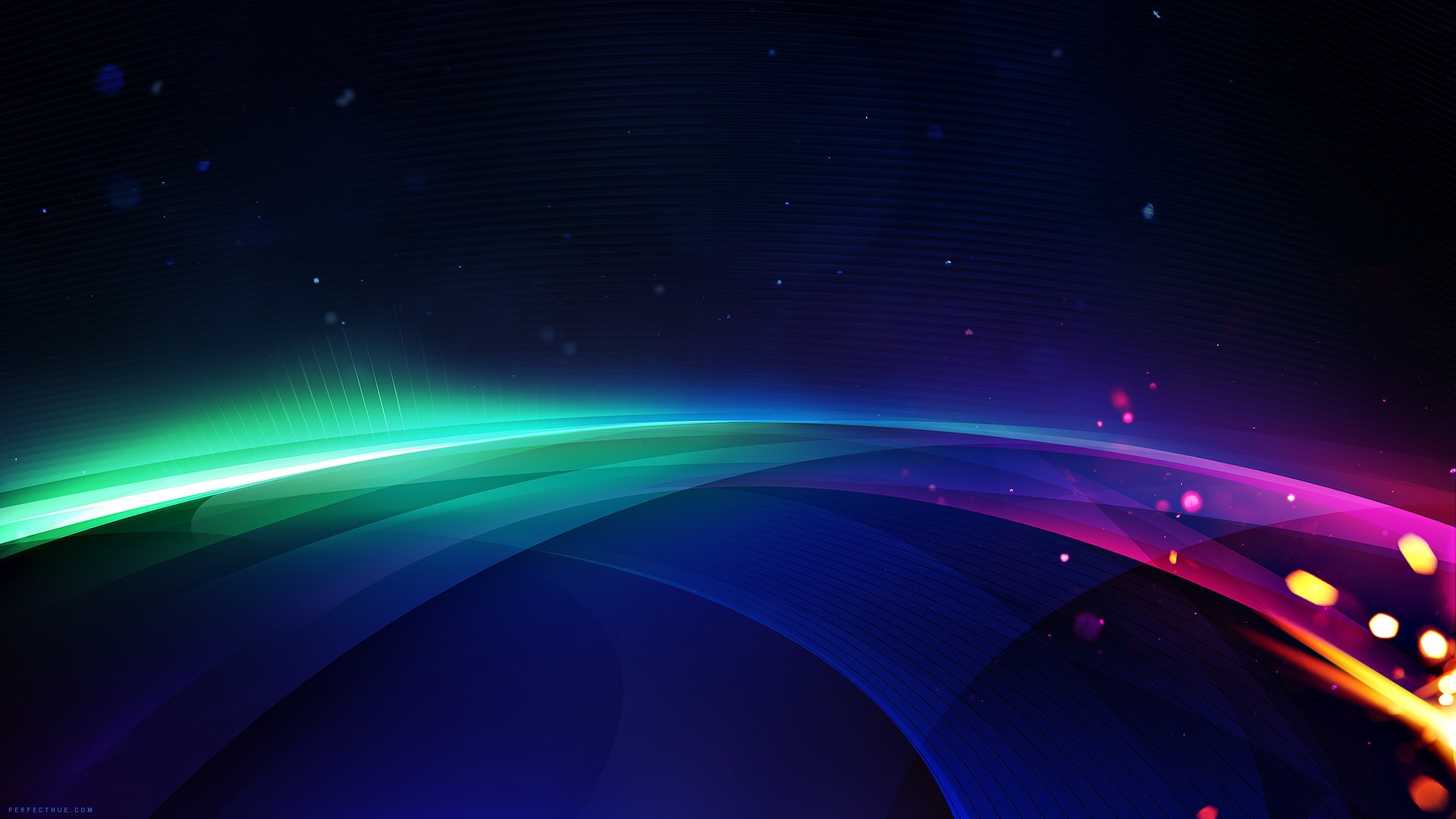 illustration, teal, hd, orange, colorful, abstract, digital/artwork, 1080P, pink, blue, HD Wallpaper
