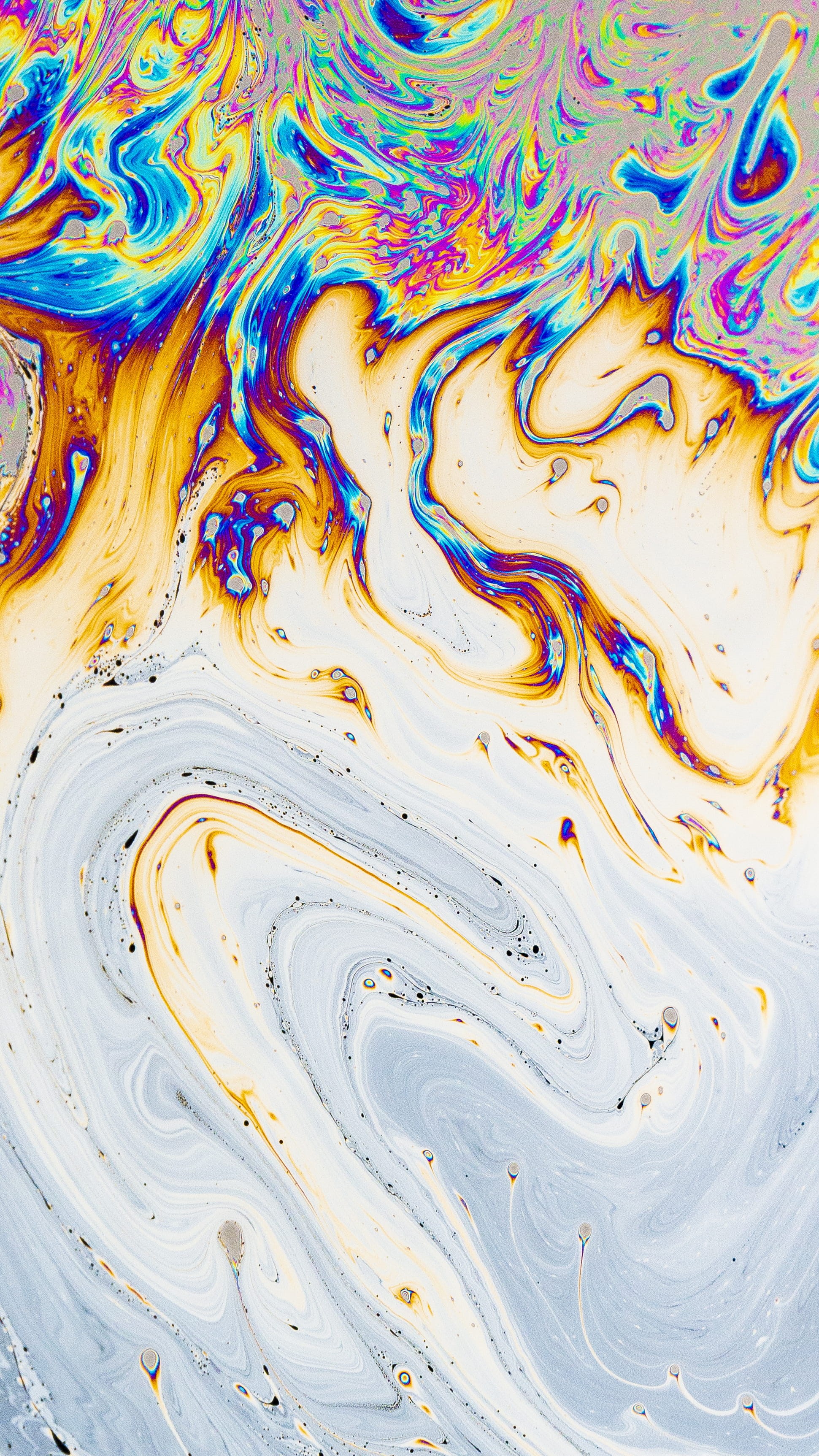 chaos, design, day, bubble, no people, abstract backgrounds, multi colored, creativity, fineart, pattern, color, abstract, fusion, white, 2K, paintings, Phone HD Wallpaper