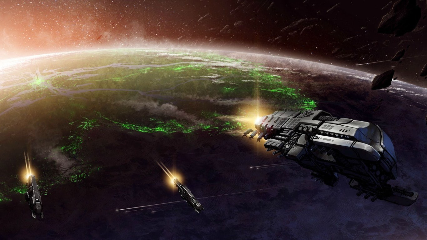 space, endless, 720P, planet, hd, video games, spaceships, HD Wallpaper