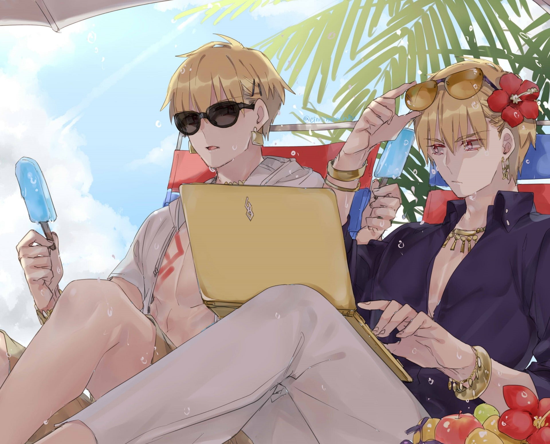Sunglasses, Gilgamesh (Fate Series), Caster (Fate/Grand Order), Archer (Fate/Grand Order), Fate Series, Gilgamesh (Caster), 1080P, Fate/Grand Order, HD Wallpaper