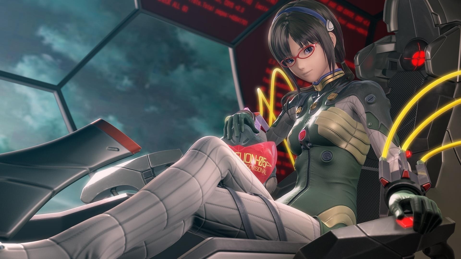 evangelion, girl, 1080P, genesis, anime, neon, HD Wallpaper