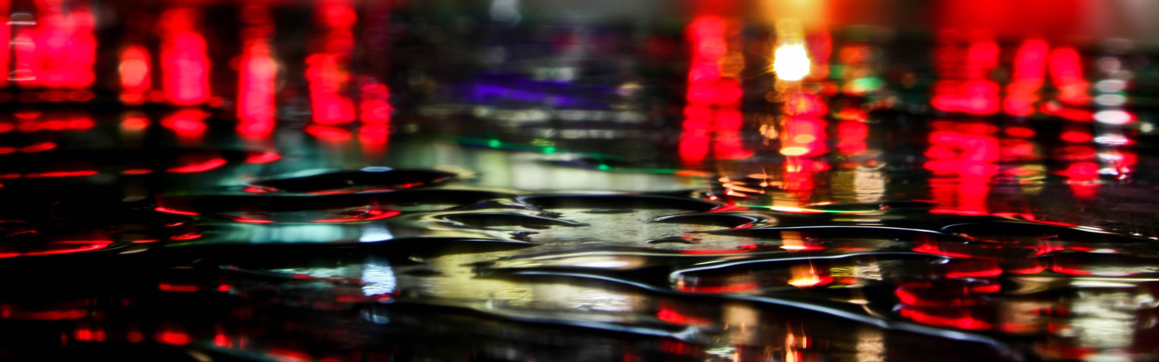 drops, urban, multiscreen, 4K, water, HD Wallpaper