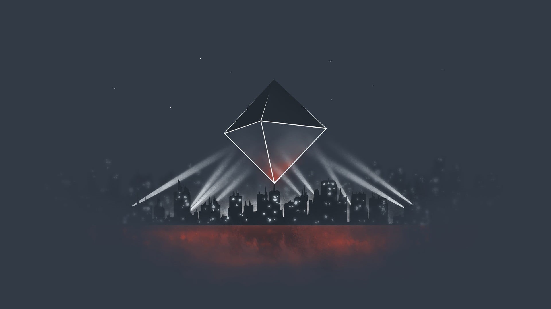 copy space, illuminated, Ramiel, nightlife, architecture, design, lighting equipment, performance, black, diamond, arts culture and entertainment, laser, HD Wallpaper