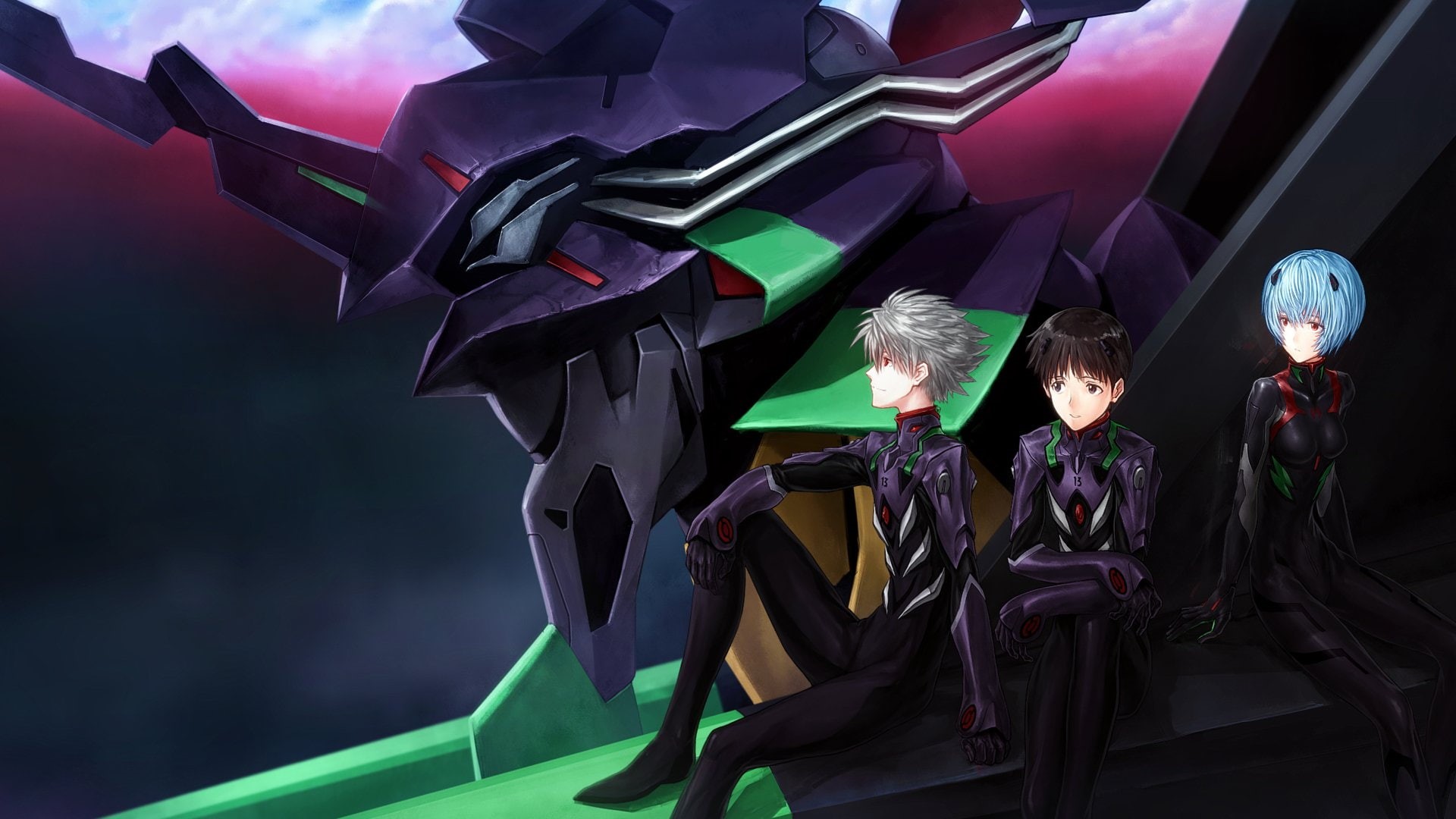 Kaworu Nagisa, Evangelion: 3.0 You Can (Not) Redo, 1080P, Shinji Ikari, Evangelion, Rei Ayanami, Anime, Neon Genesis Evangelion, HD Wallpaper