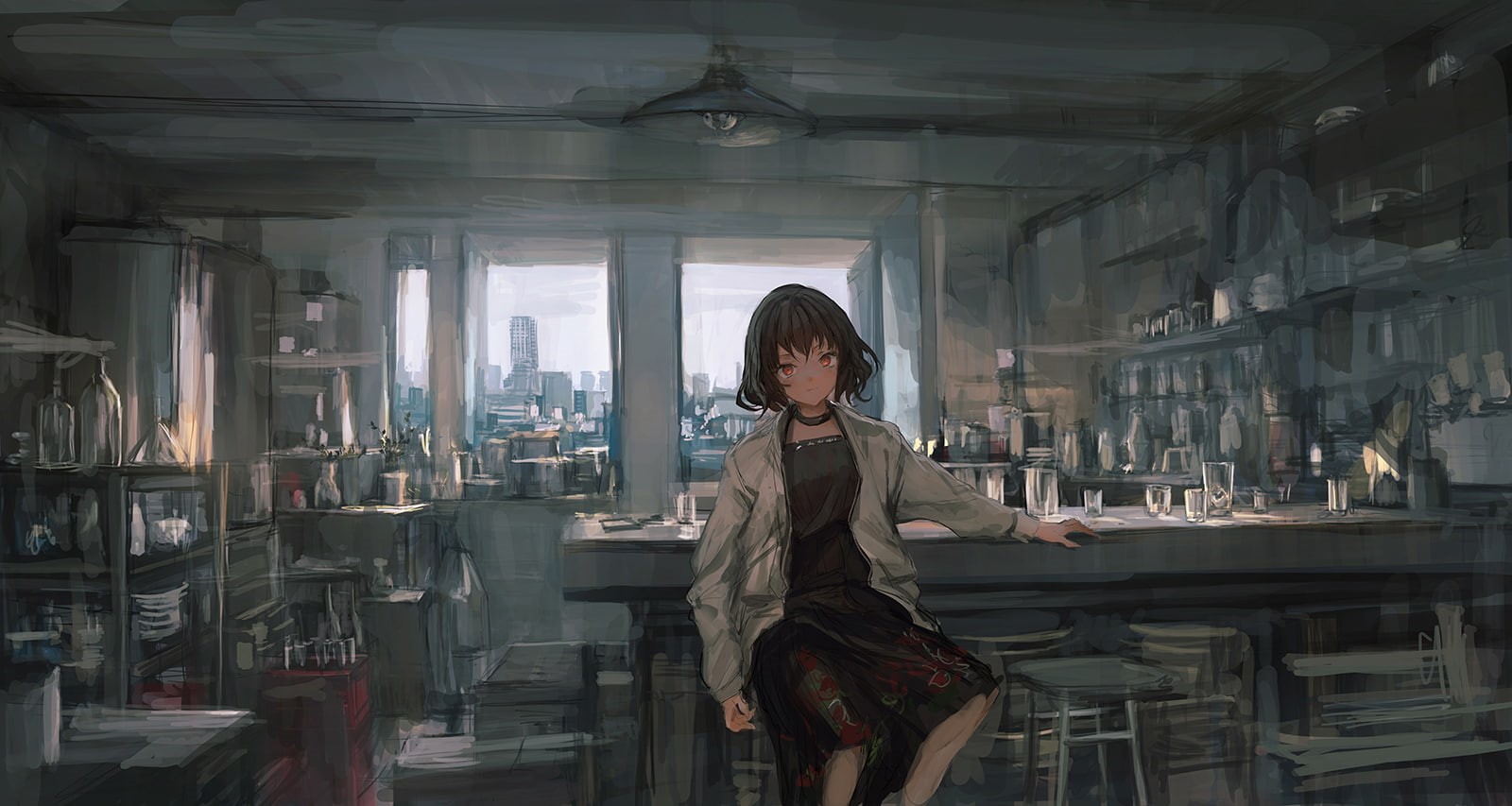 720P, original characters, THE-LM7, laboratories, HD Wallpaper