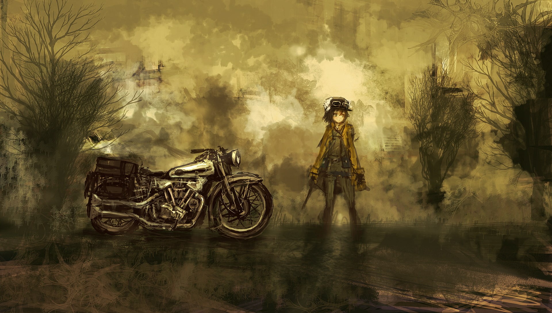 kino, lm7, 1080P, tabi, op center, motorcycle, HD Wallpaper