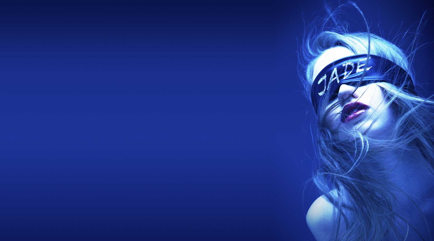 women, hair, colored background, copy space, long hair, blue, hairstyle, album covers, model, blindfold, body part, human body part, human face, young adult, HD Wallpaper
