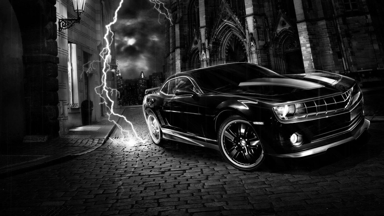 black, saleen, 720P, track, yakuza, HD Wallpaper