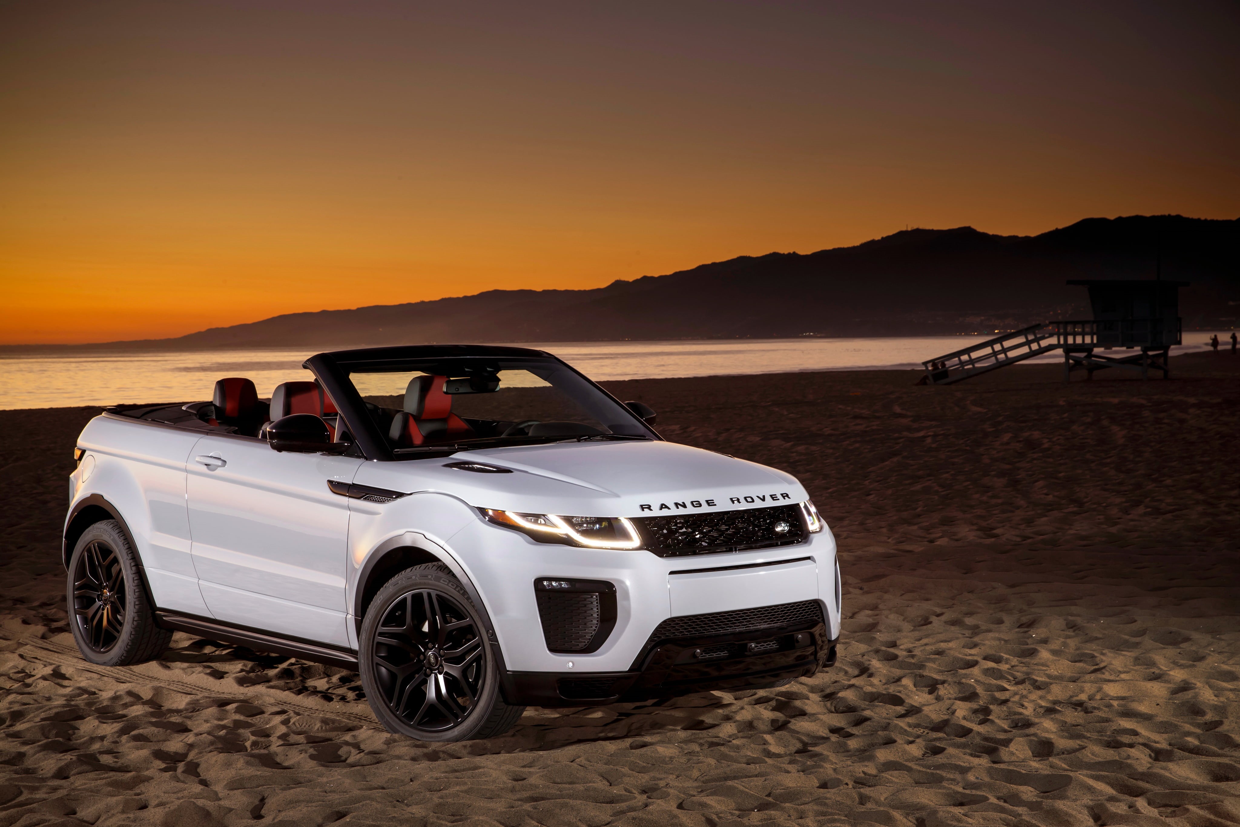 outdoors, mode of transportation, sunset, land vehicle, beauty in nature, nature, leisure activity, transportation, people, motor vehicle, convertible, HD Wallpaper
