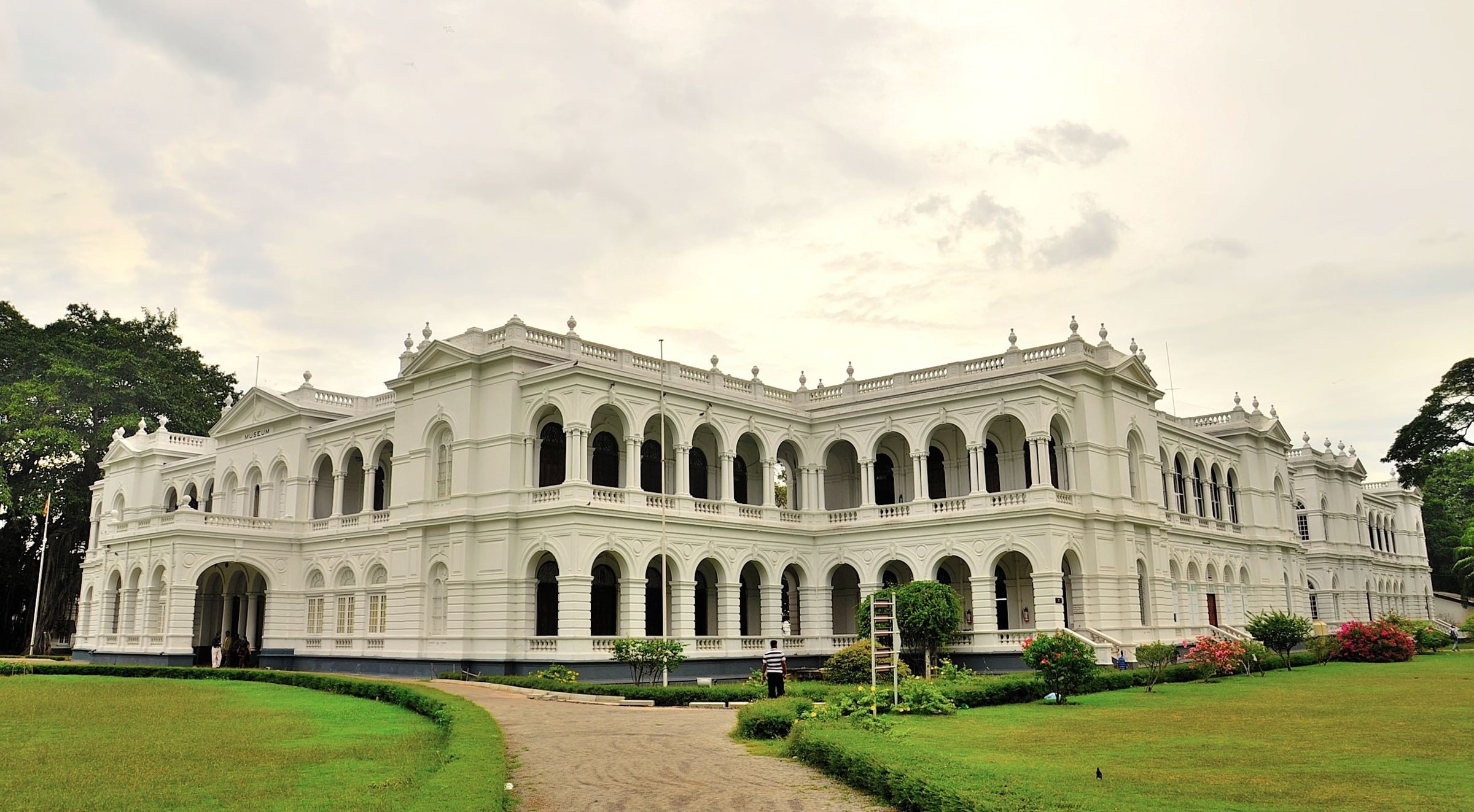 Asia, history, building exterior, sri, travel destinations, Museum, tree, building, the past, grass, 1080P, national museum of colombo, nature, plant, HD Wallpaper