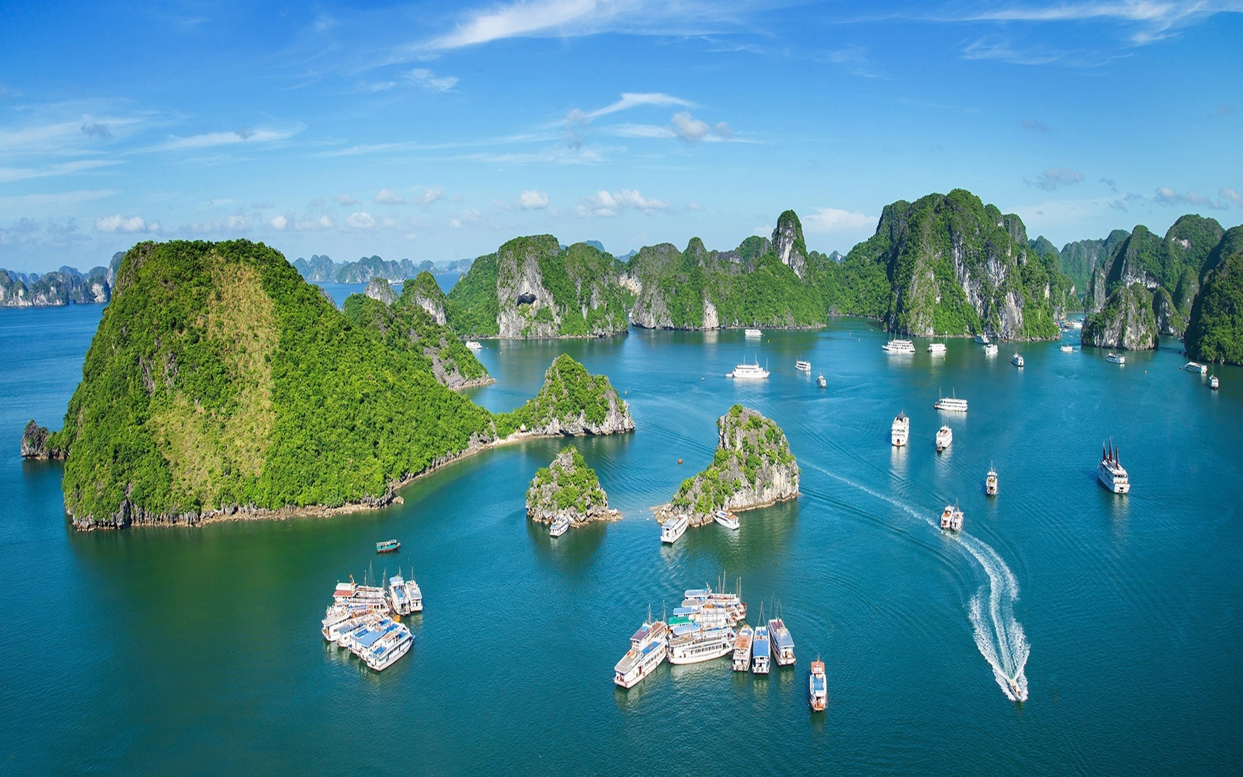 halong, bay, 2K, HD Wallpaper
